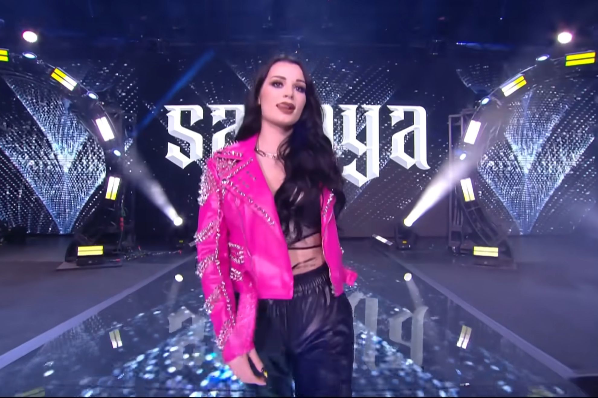 Saraya, formerly known as Paige, makes her first appearance with All Elite Wrestling. -AEW