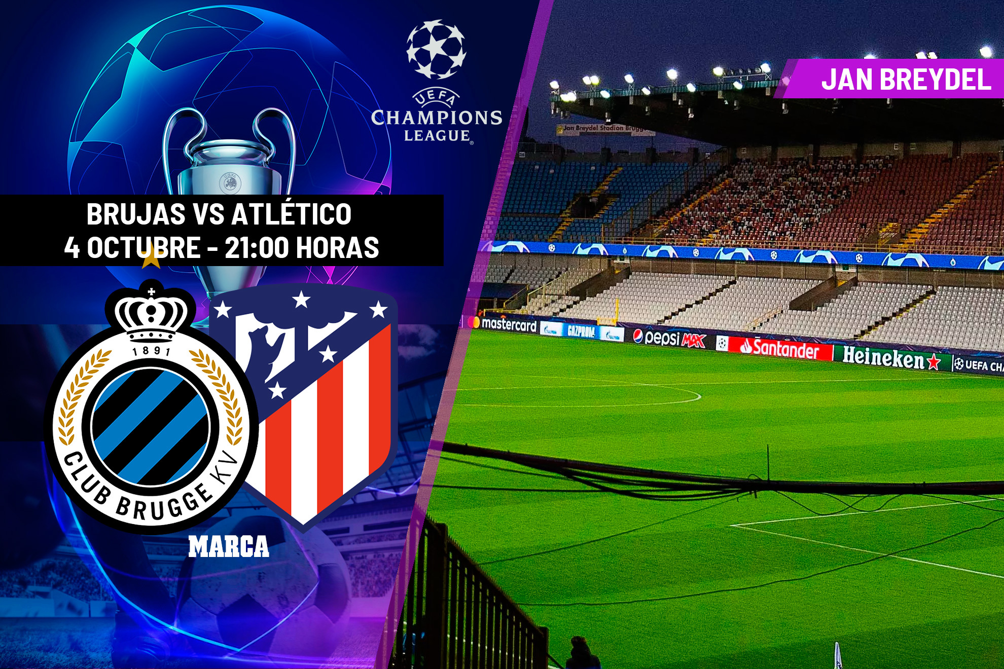 Brujas - Atlético, hoy: Alineaciones probables del partido de Champions League