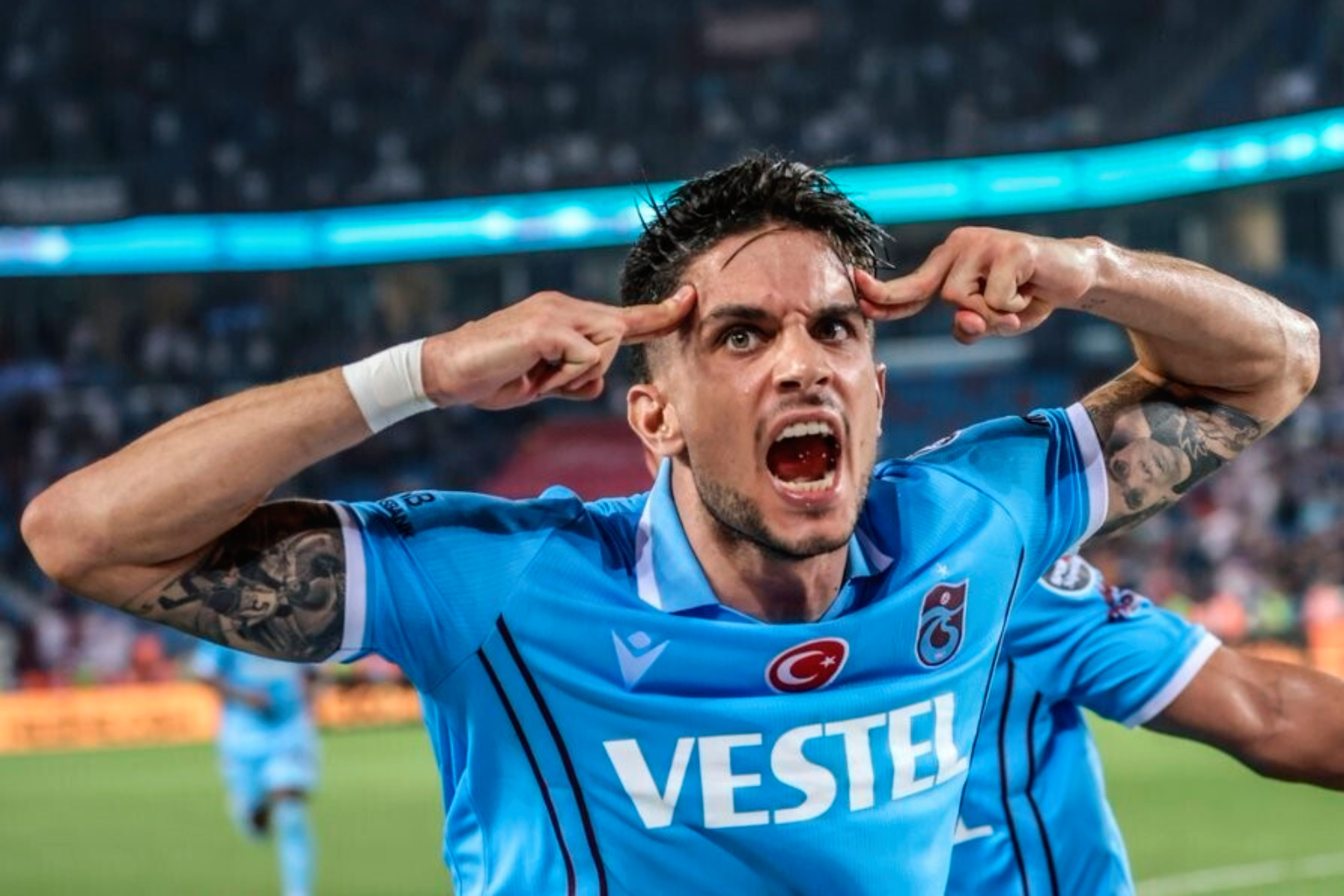 Bartra, celebrando un gol con el Trabzonspor | TRABSONSPOR