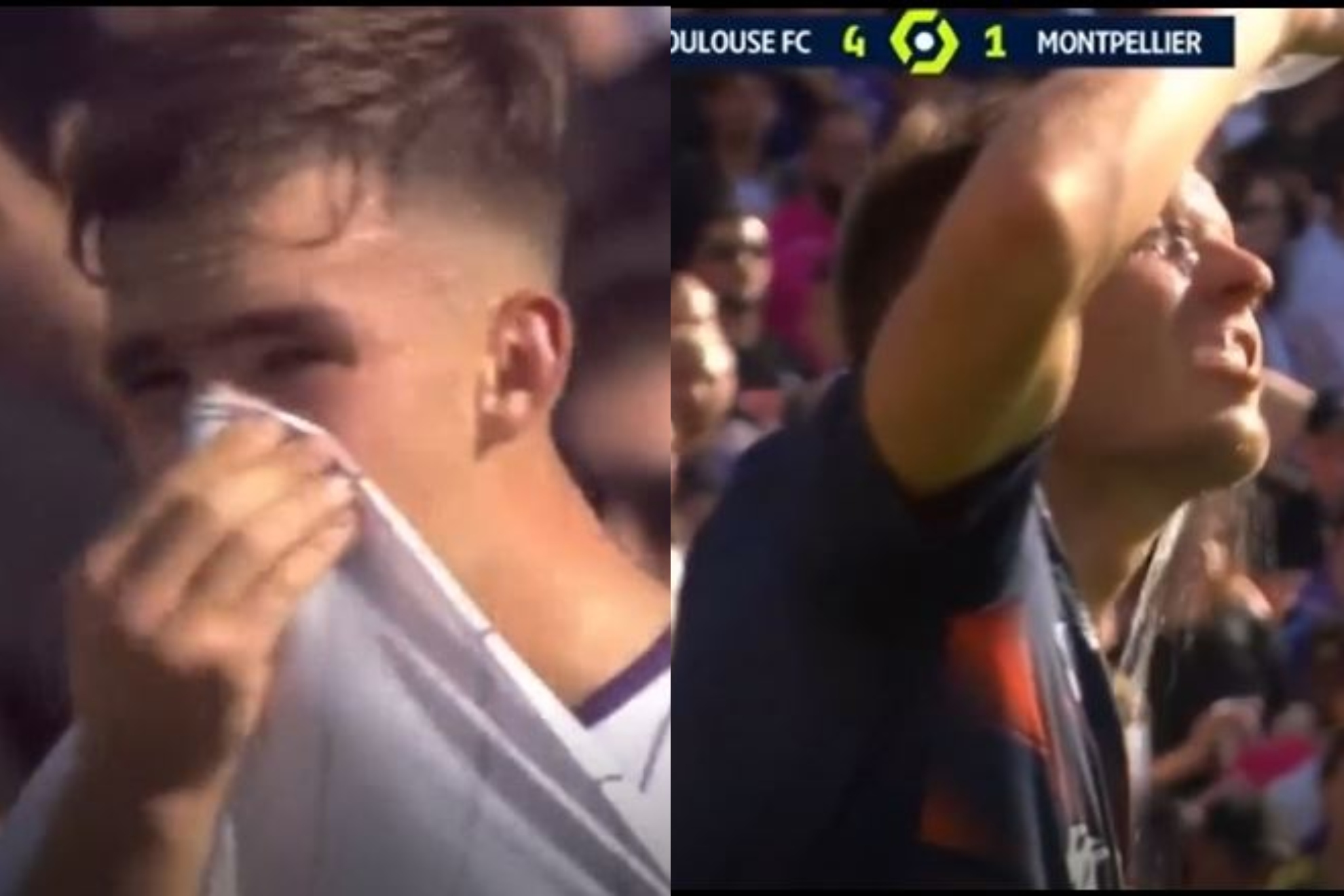 En la Ligue 1 se suspendi un partido por gases lacrimgenos: todos los jugadores llorando!