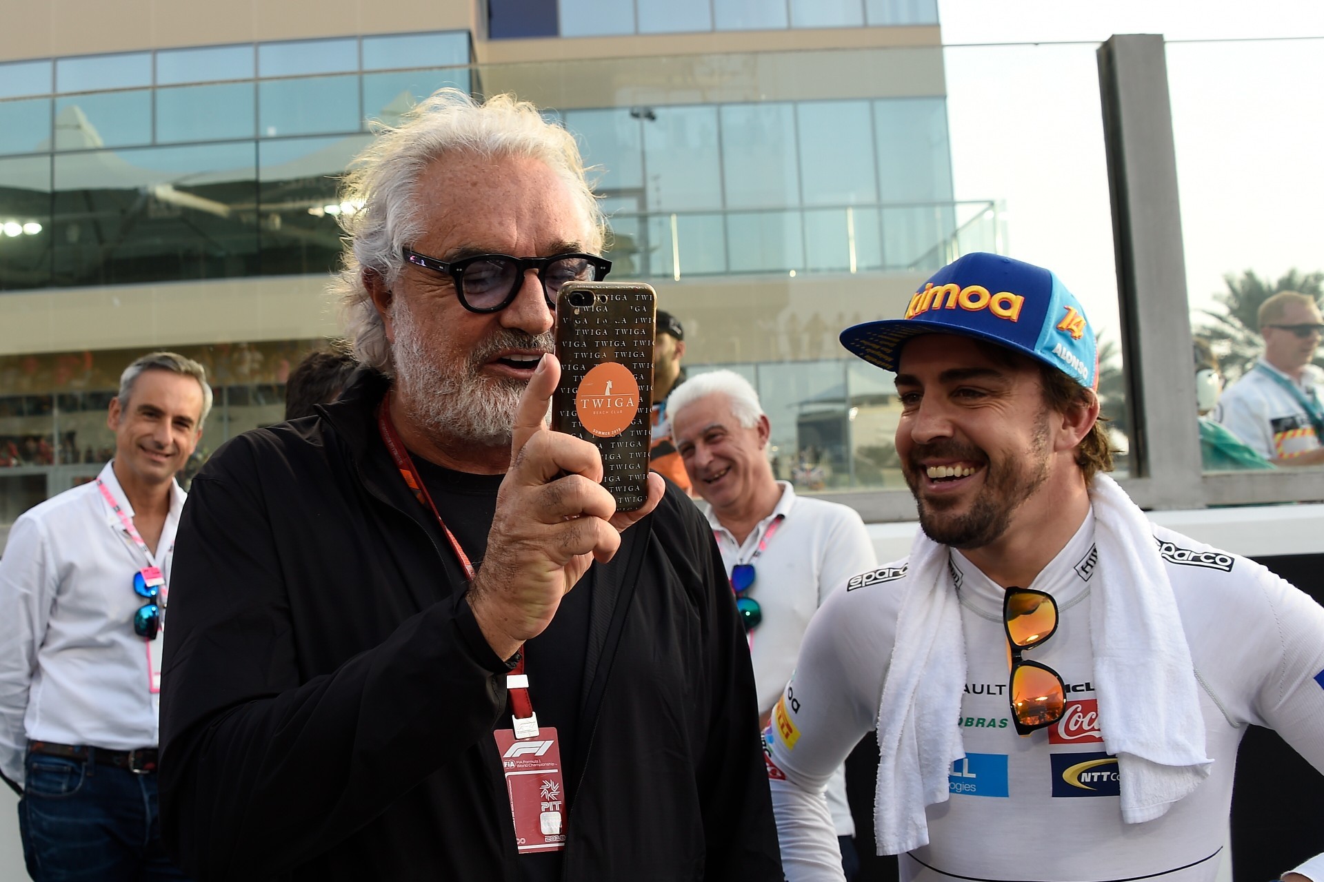Briatore and Fernando Alonso / (RV RACINGPRESS)