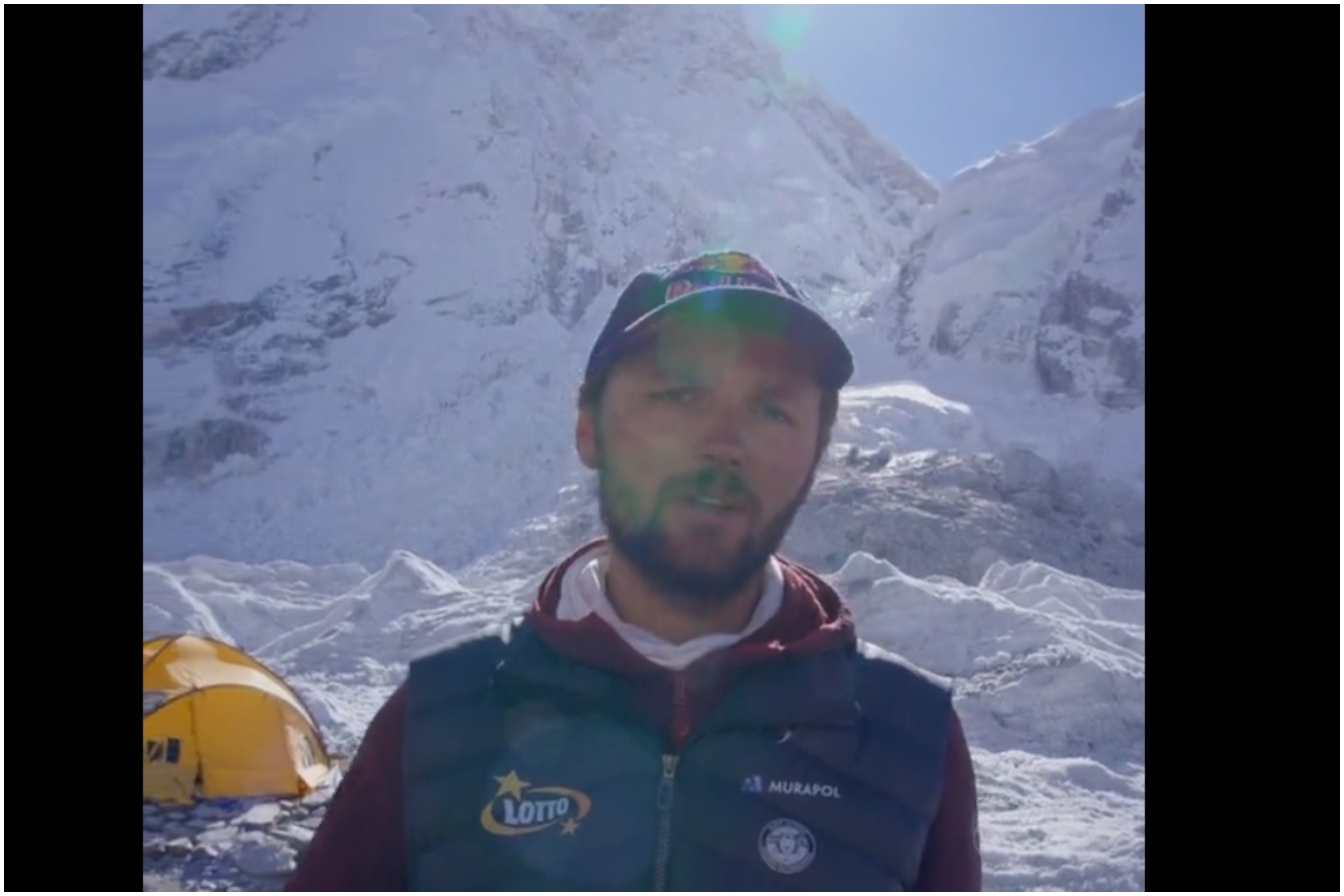 Andrzej Bargiel, en el Everest.