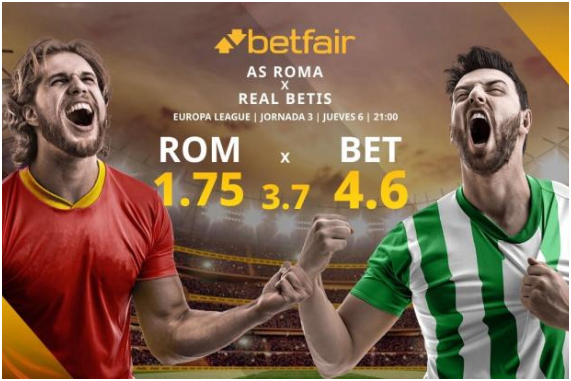 Roma vs Betis: estadísticas y mejores apuestas