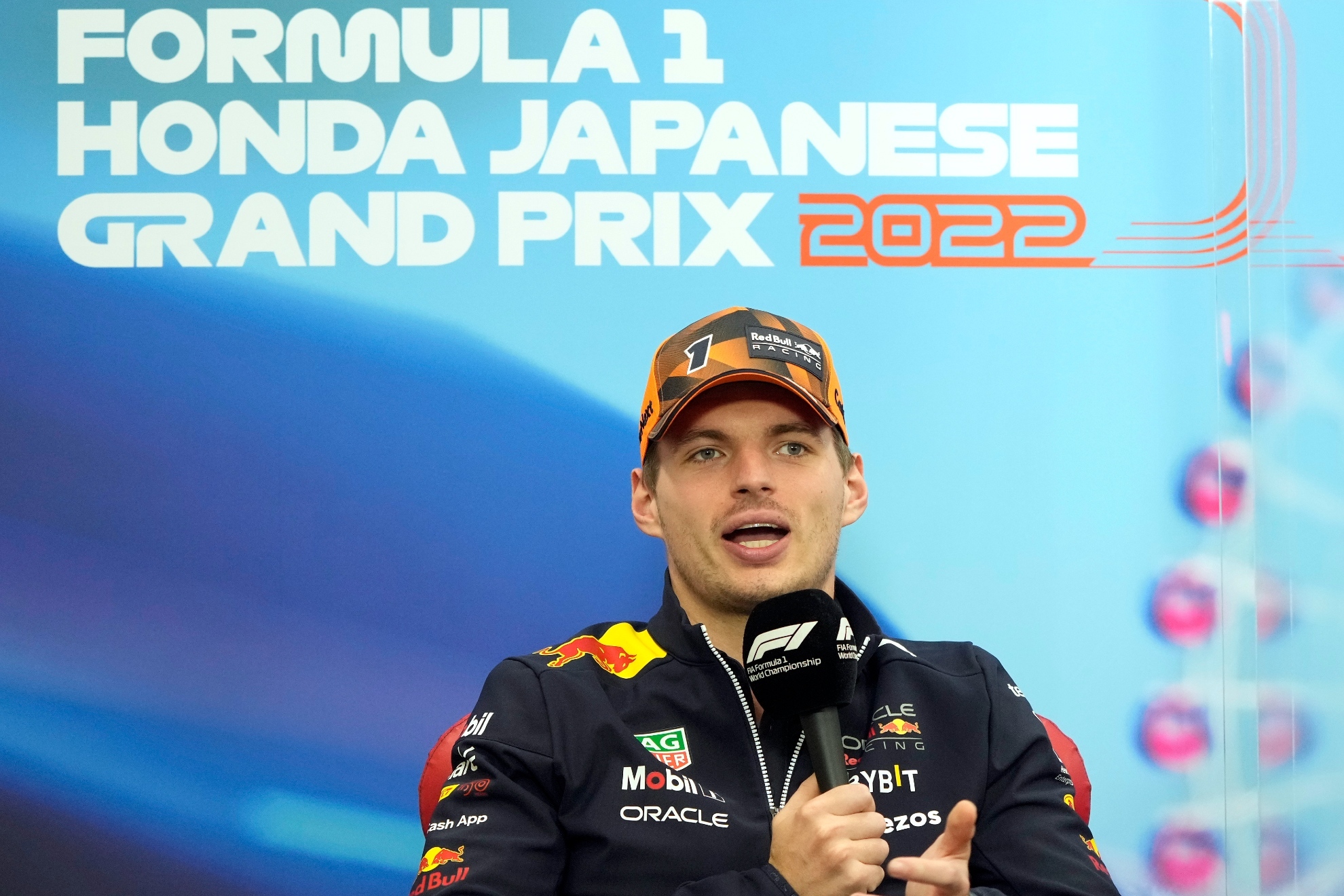 Verstappen, durante la rueda de prensa del GP de Japn. / EFE