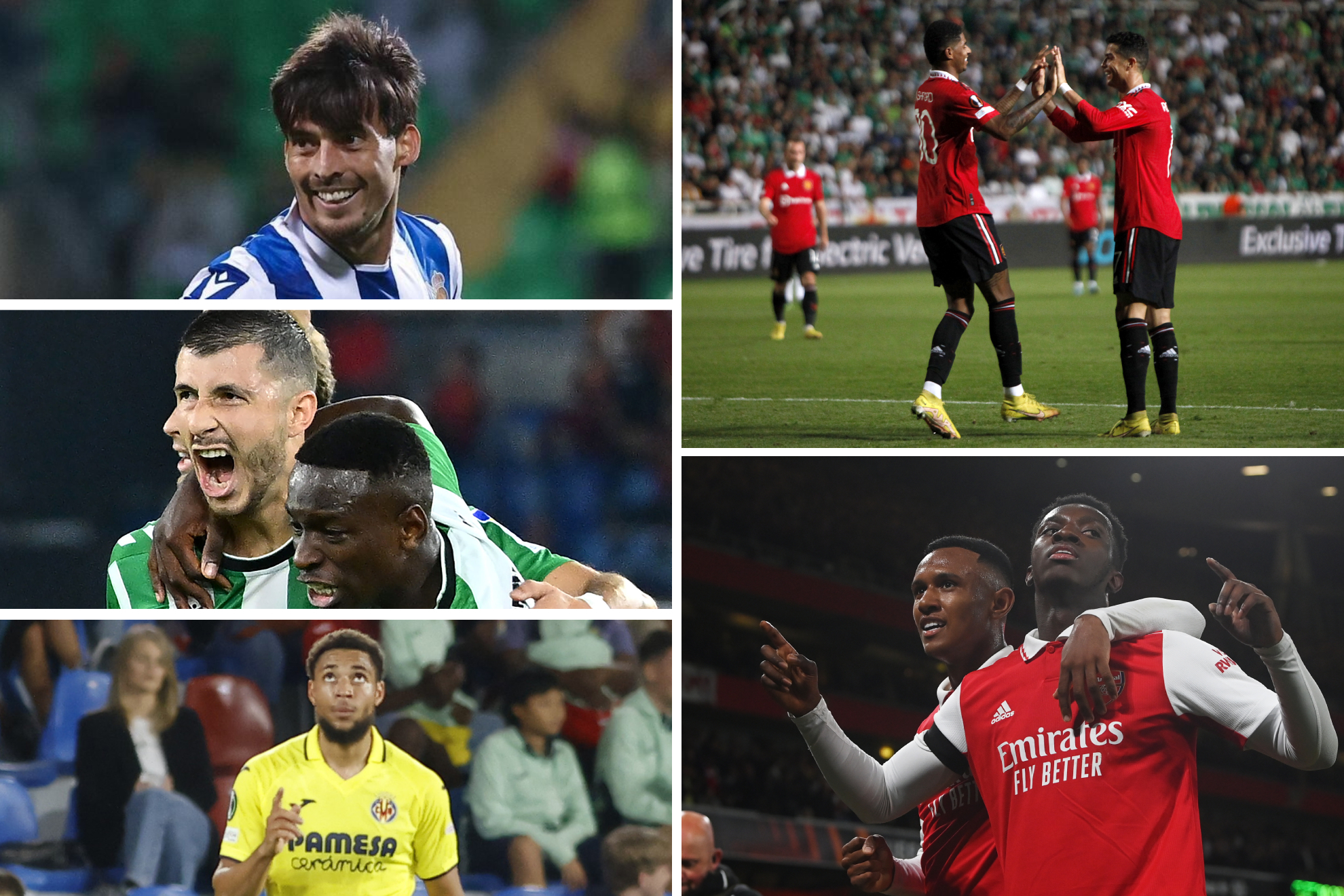 Las mejores imágenes de la jornada en Europa League y Conference: Golazos, cantadas, sorpresas...