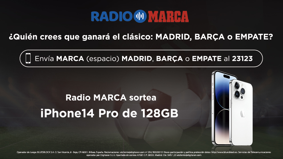 Radio MARCA sortea un IPhone Pro 14 en la semana del Clásico