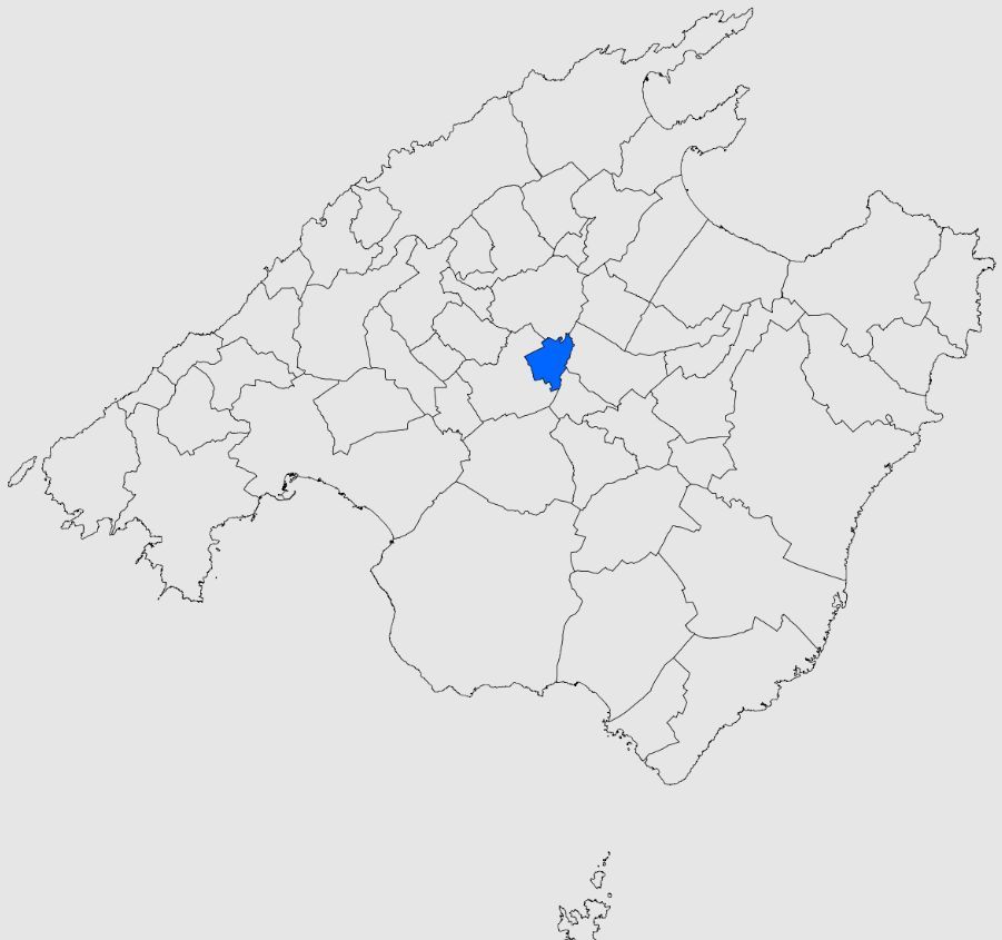 Costitx's location within Mallorca
