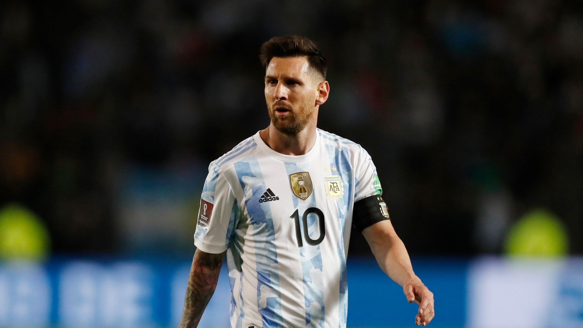 Leo Messi durante el Argentina - Brasil / Reuters