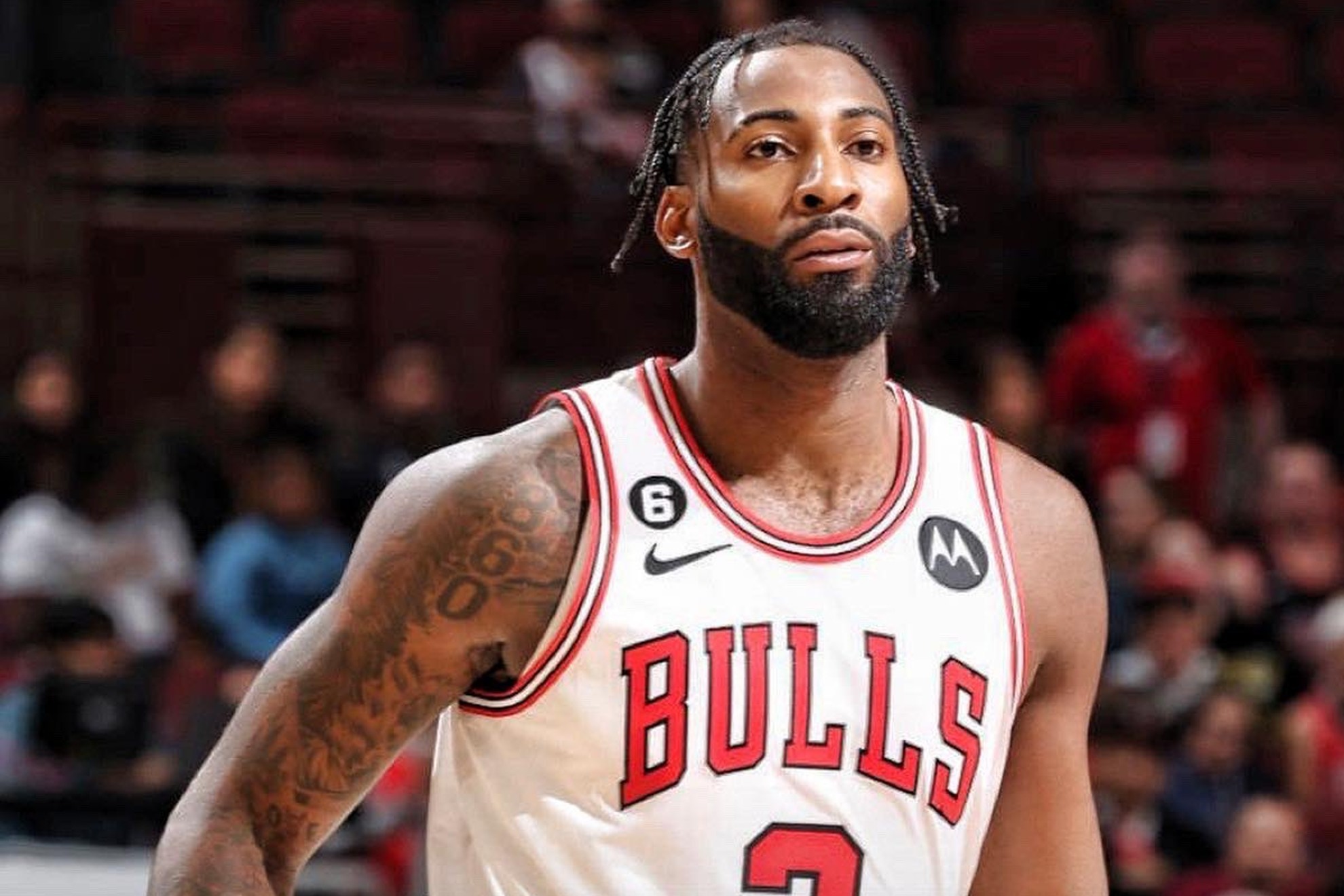 Andre Drummond, with the Chicago Bulls.