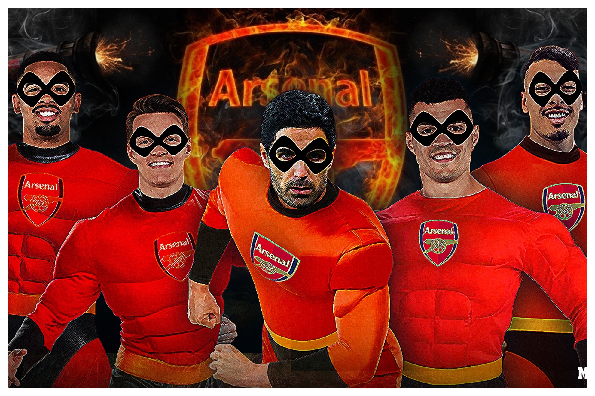 Los 'Increíbles' del Arsenal. Infografía MARCA