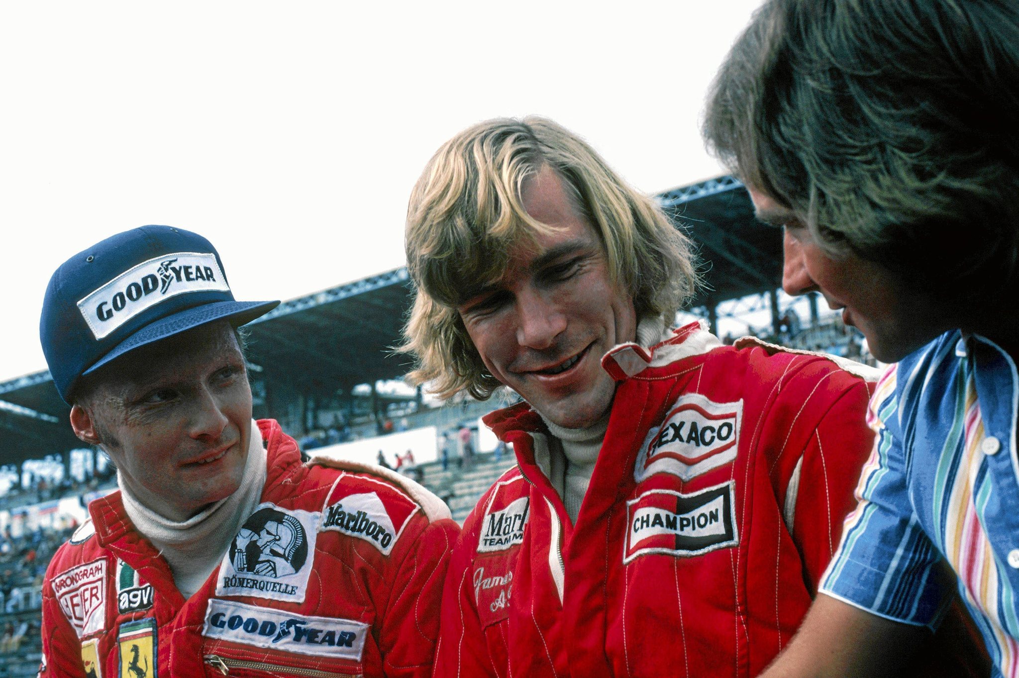 Lauda y Hunt, en la víspera del GP de Japón 1976.