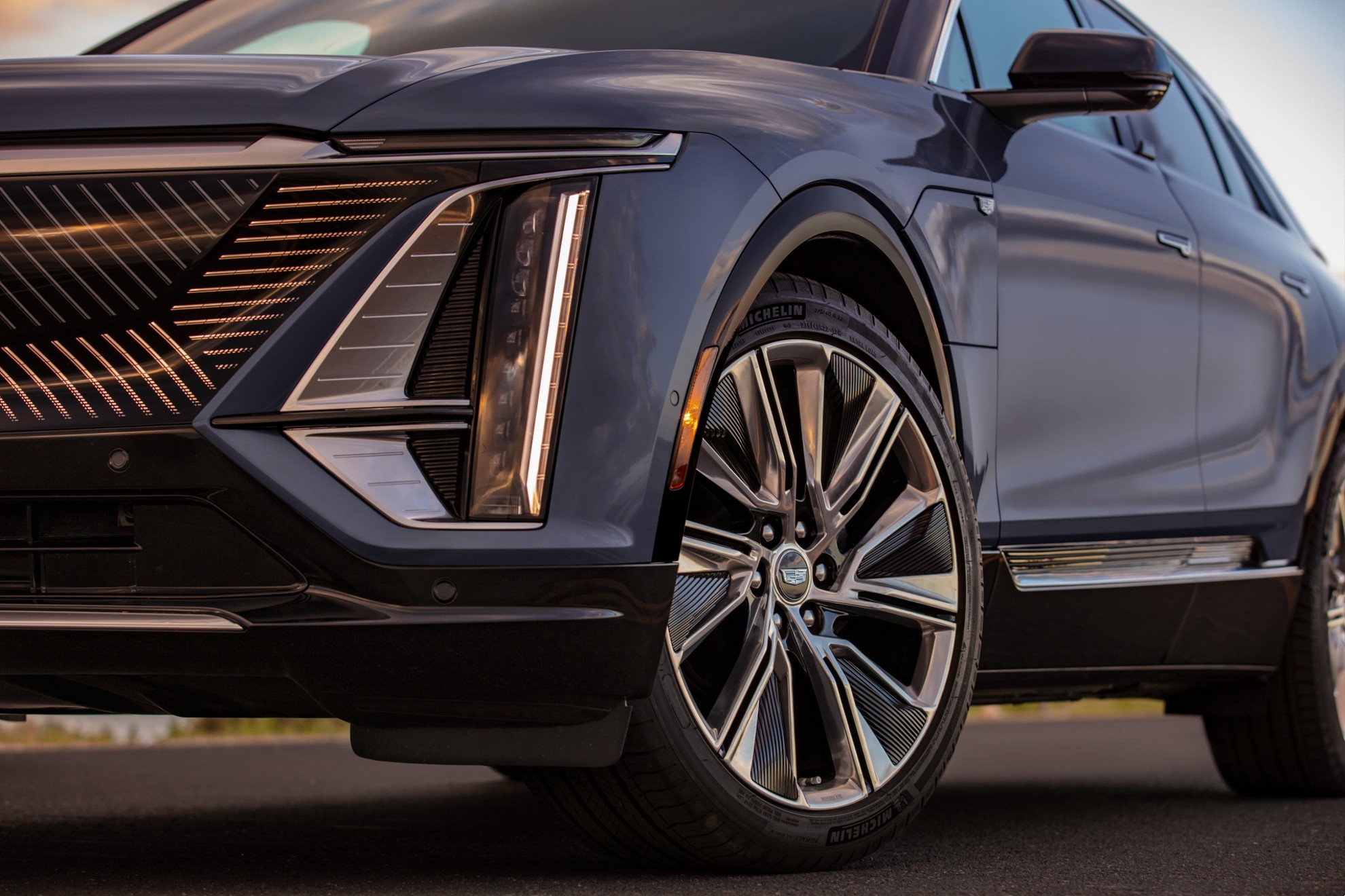 El Cadillac Lyriq ofrece una imagen cool y unas calidades de lujo. Foto: Cadillac.