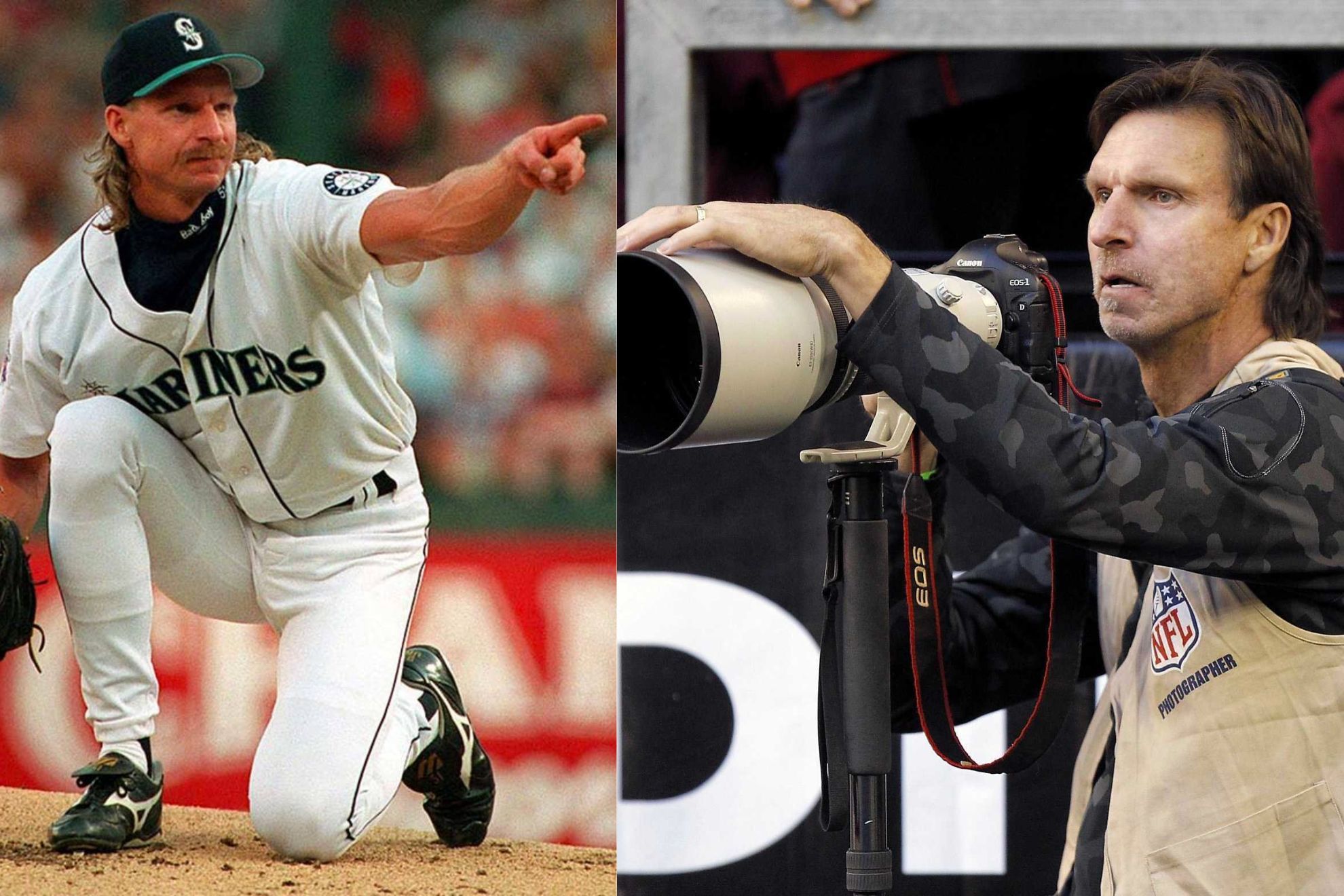 Randy Johnson is known as one of the best pitchers of all time. Now, he's a professional photographer. -AP