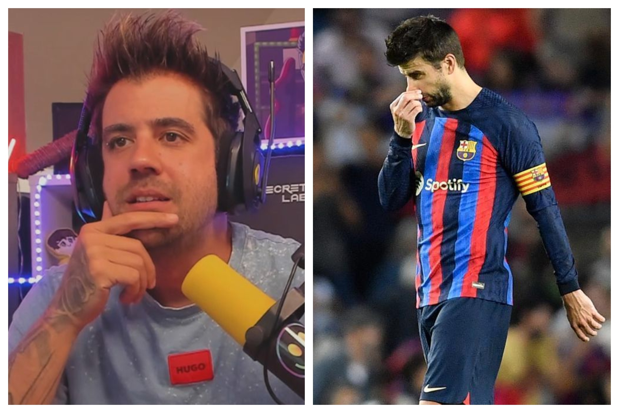 AuronPlay explota contra Gerard Piqué: "Que se vaya del Barça y dirija KOI"