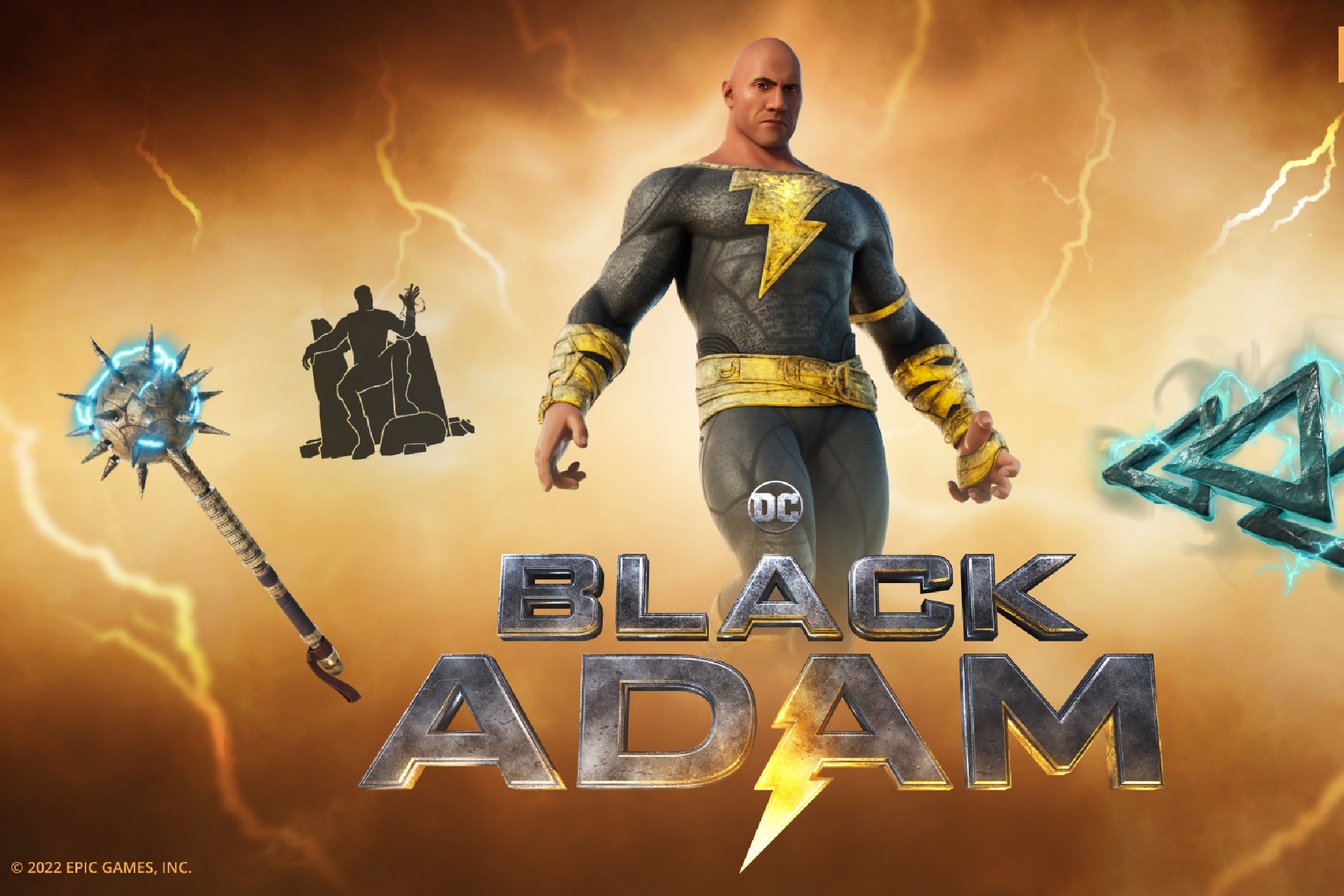 Black Adam en Fortnite. Epic Games.