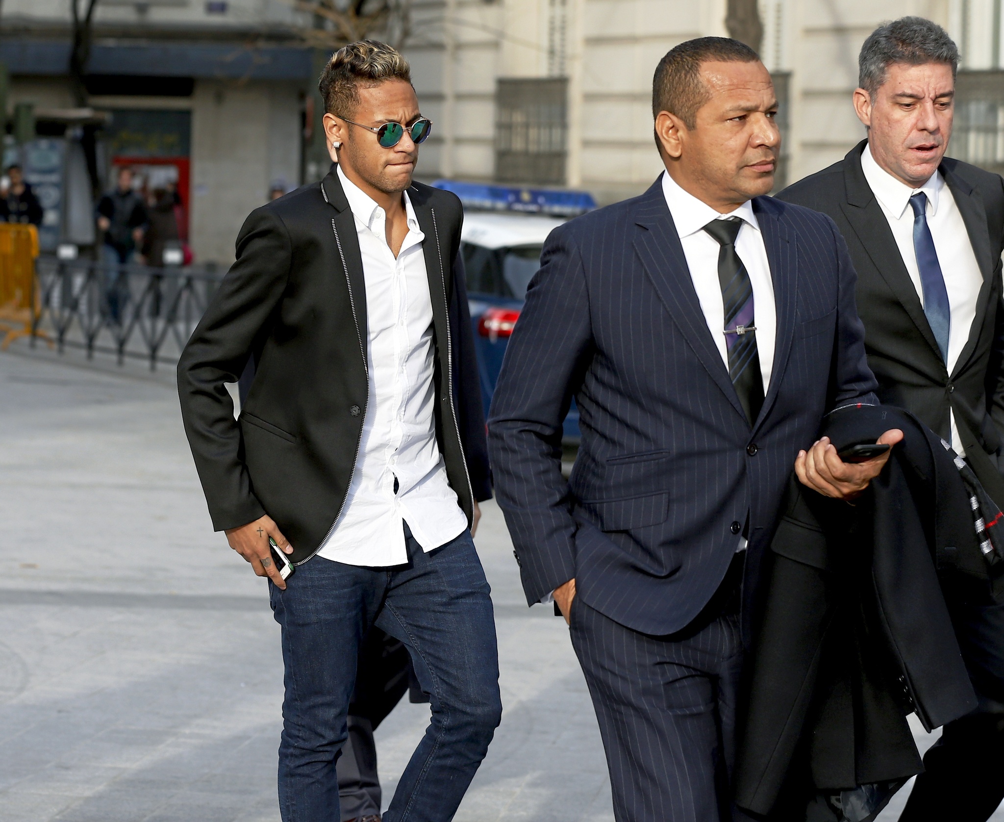 Neymar y su padre. / JOS