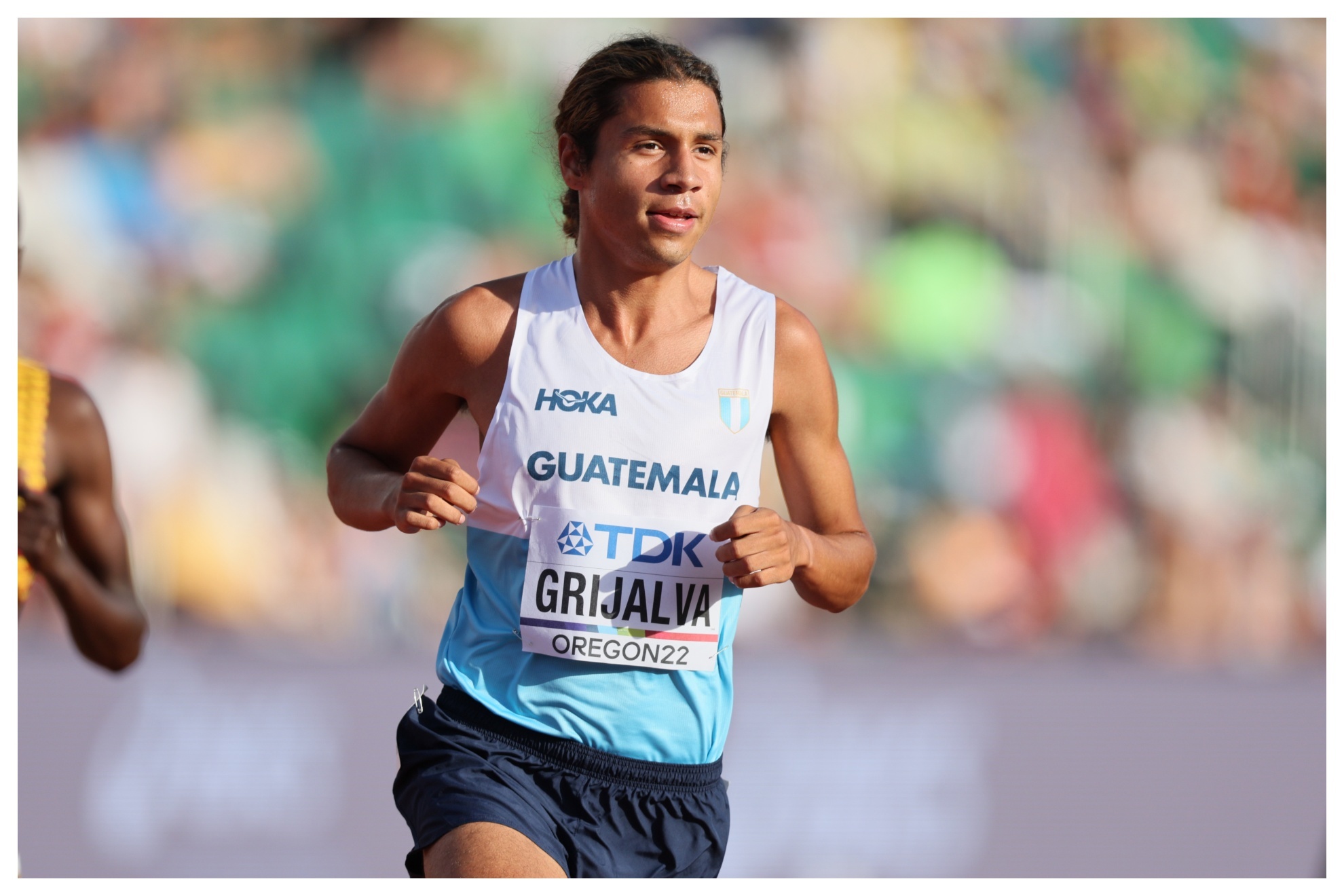 El atleta Luis Grijalva fue cuarto en los 5.000 metros del Mundial de Oregón de 2022. Foto: Getty Images