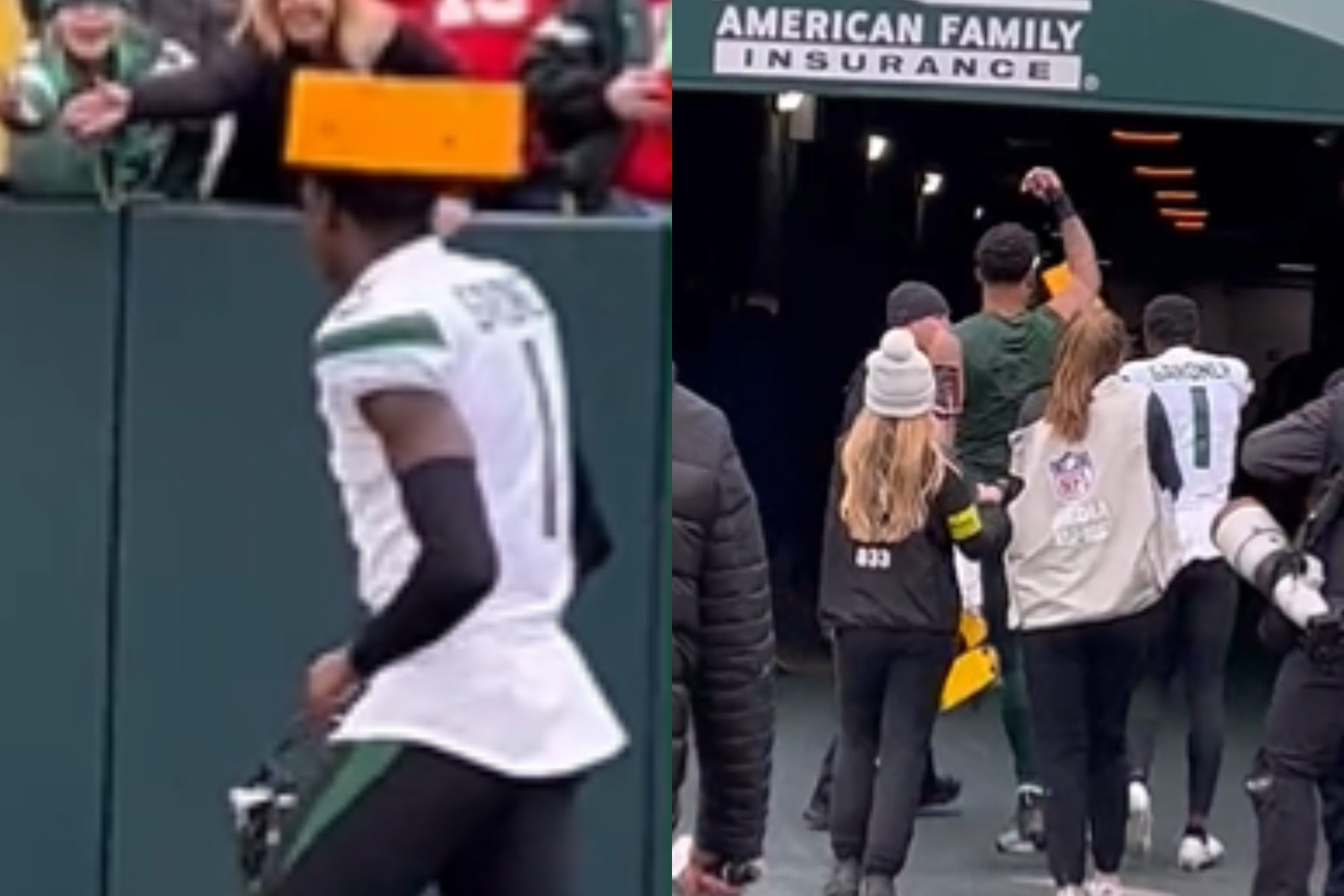 Say cheese: Jets' Sauce Gardner gets special piece of headgear after  beating Packers