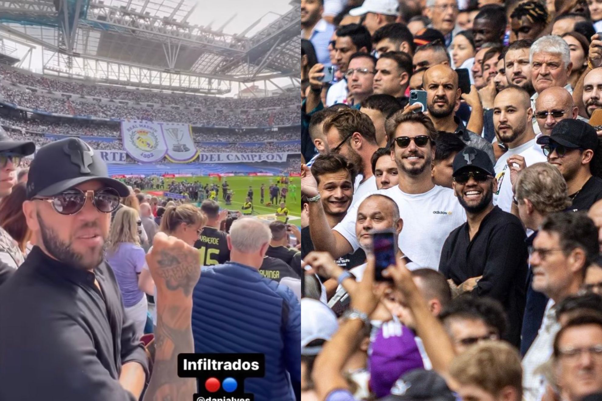 Alves, espectador en la derrota del Barcelona en el Clásico. | Instagram