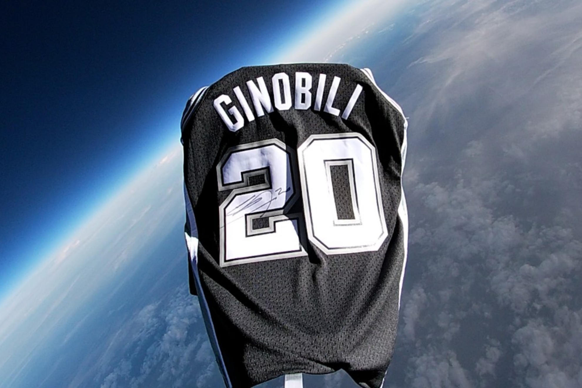 The best tribute to a legend: Ginobili's jersey sent to space!