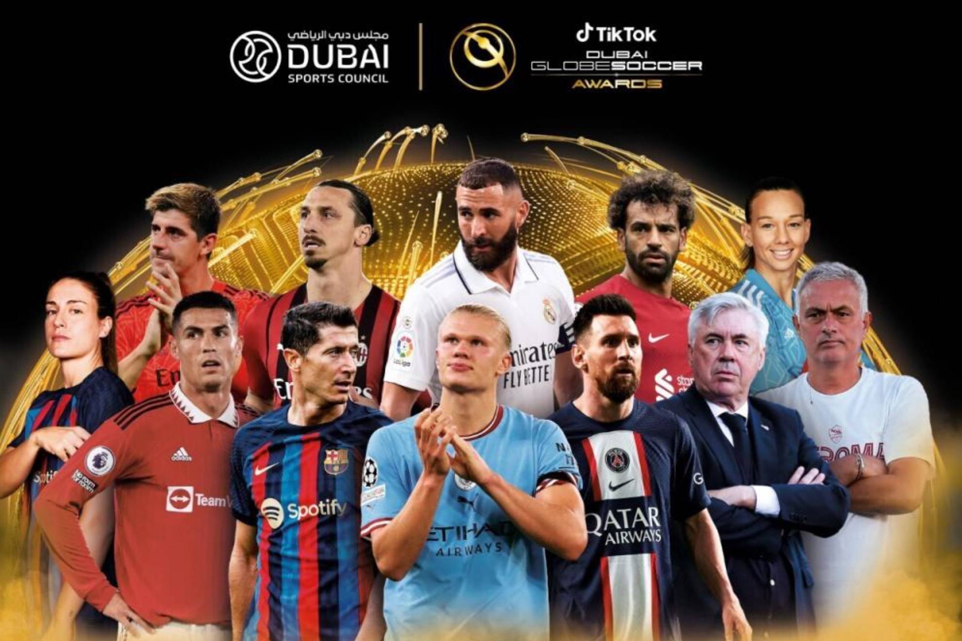 Stars will shine in Dubai three days before the World Cup in the Globe Soccer Awards