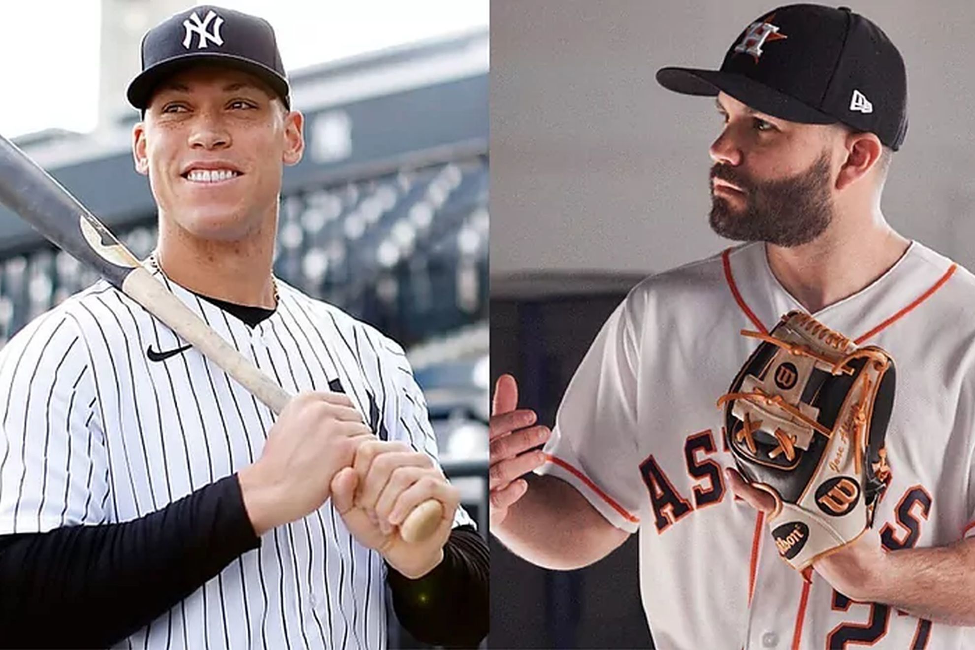 Judge of the Yankees and Altuve of the Astros