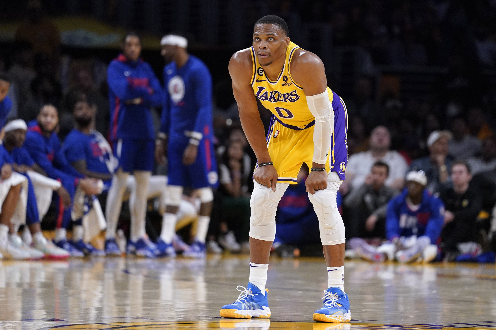 Westbrook durante un partido de los Lakers | AP