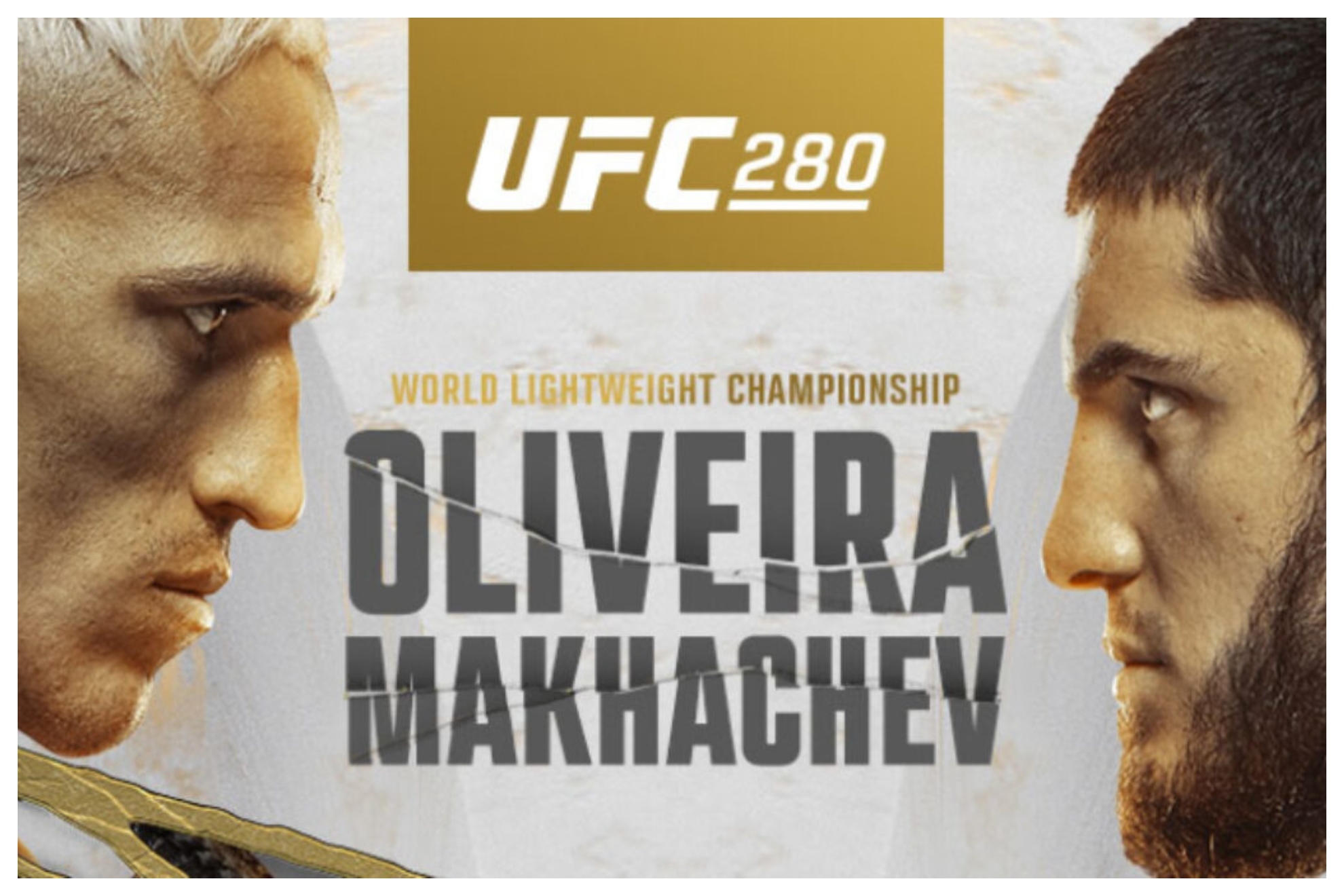 Oliveira - Makhachev: horario y dónde ver en TV y online el combate de UFC 280