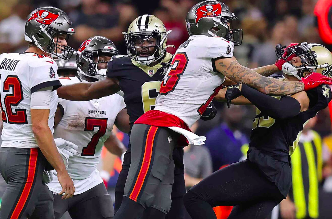 Mike Evans in a brawl.