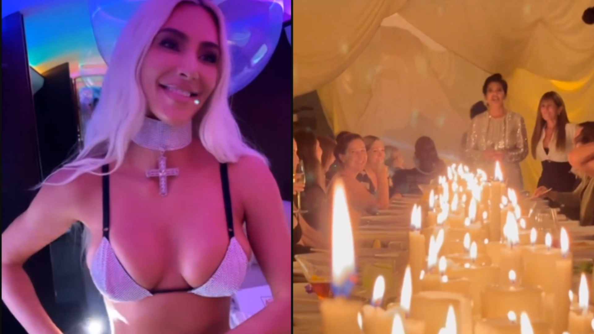 Kim Kardashian's spectacular 42nd birthday party with luxurious dinner and Limousine  tour
