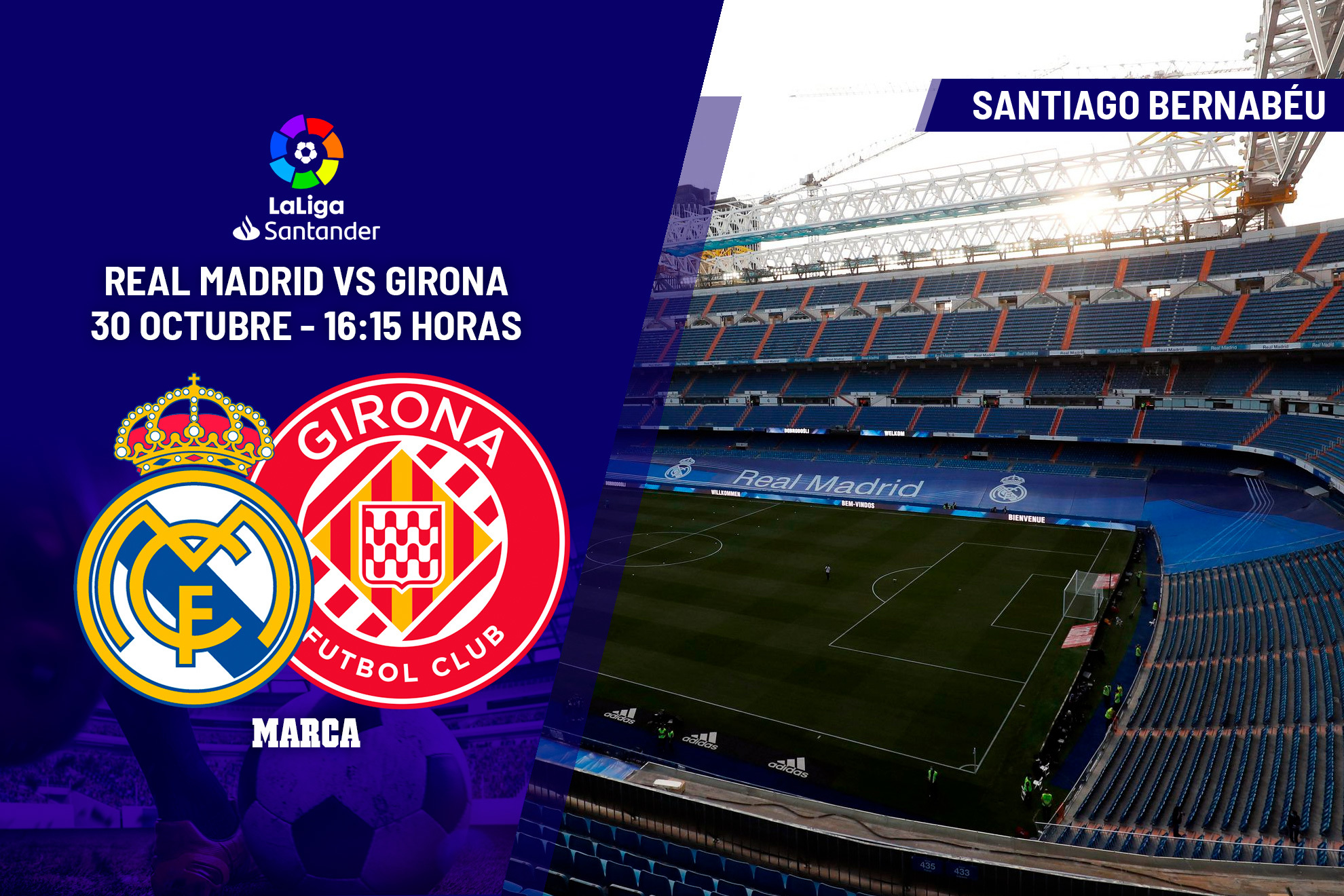 Real Madrid - Girona: alineaciones confirmadas