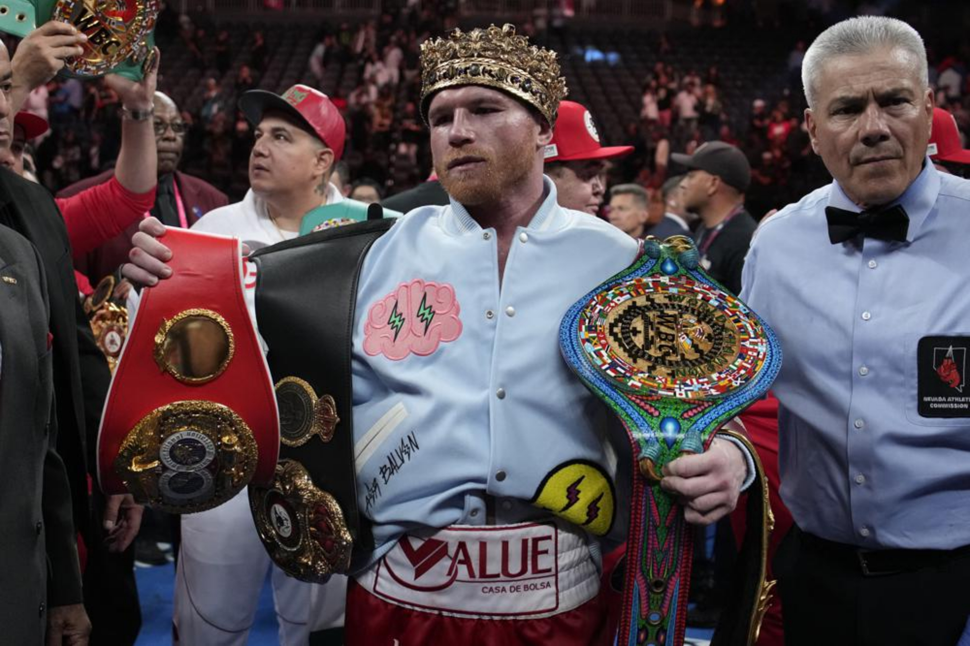 Saul "Canelo" Alvarez after his fight with Gennady Golovkin.