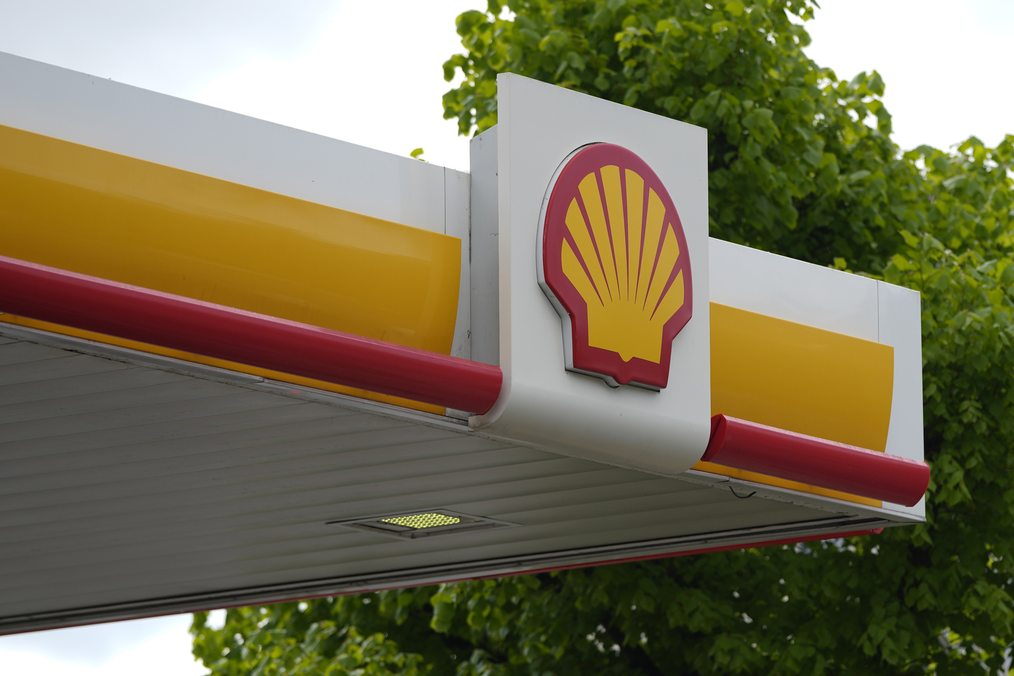 A Shell gas station.