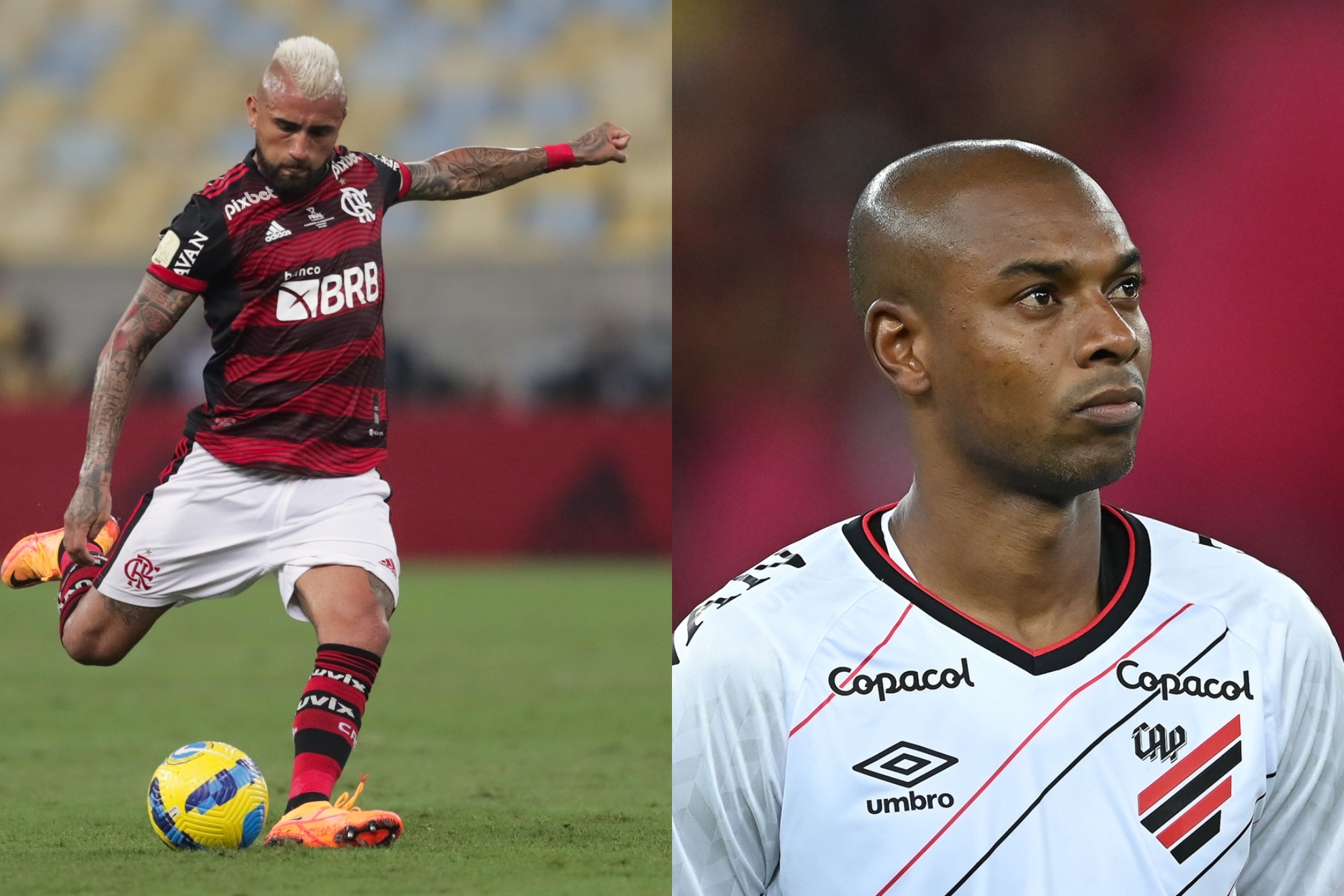 Arturo Vidal (Flamengo) y Fernandinho (Paranaense) son dos de las estrellas de la final