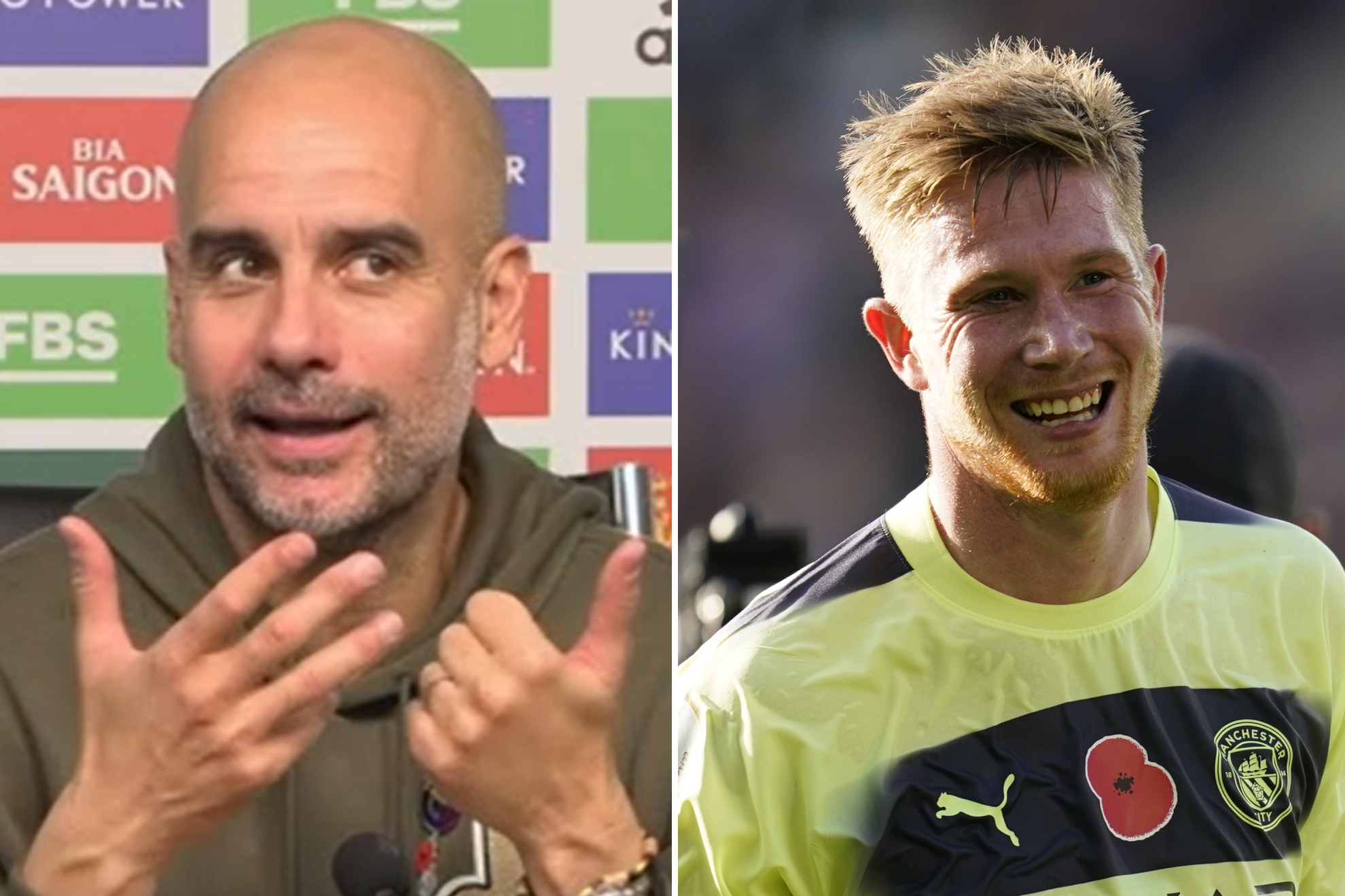 Guardiola: De Bruyne and I have done everything, except sleep together