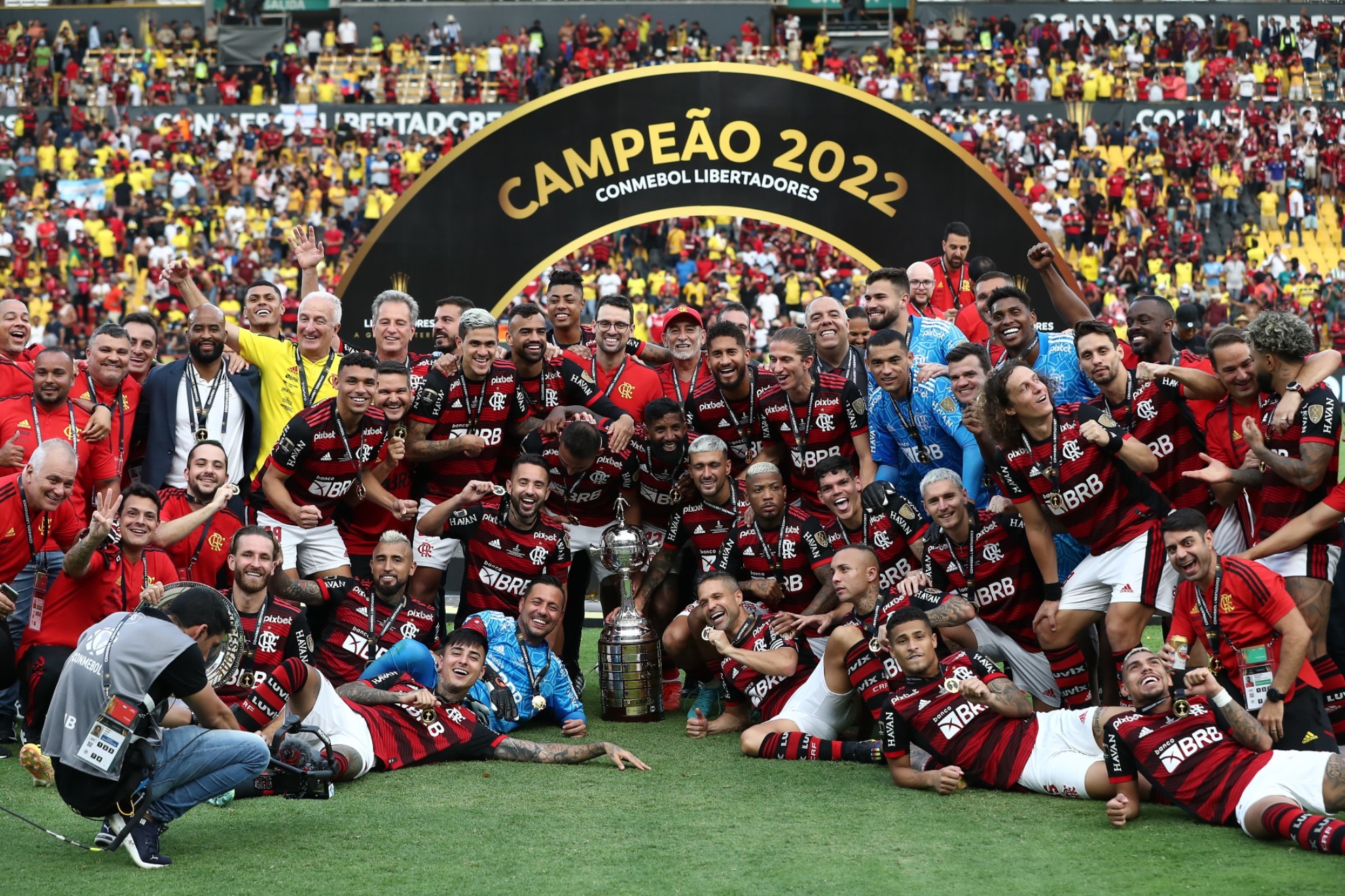 Los jugadores del Flamengo festejando el campeonato | EFE