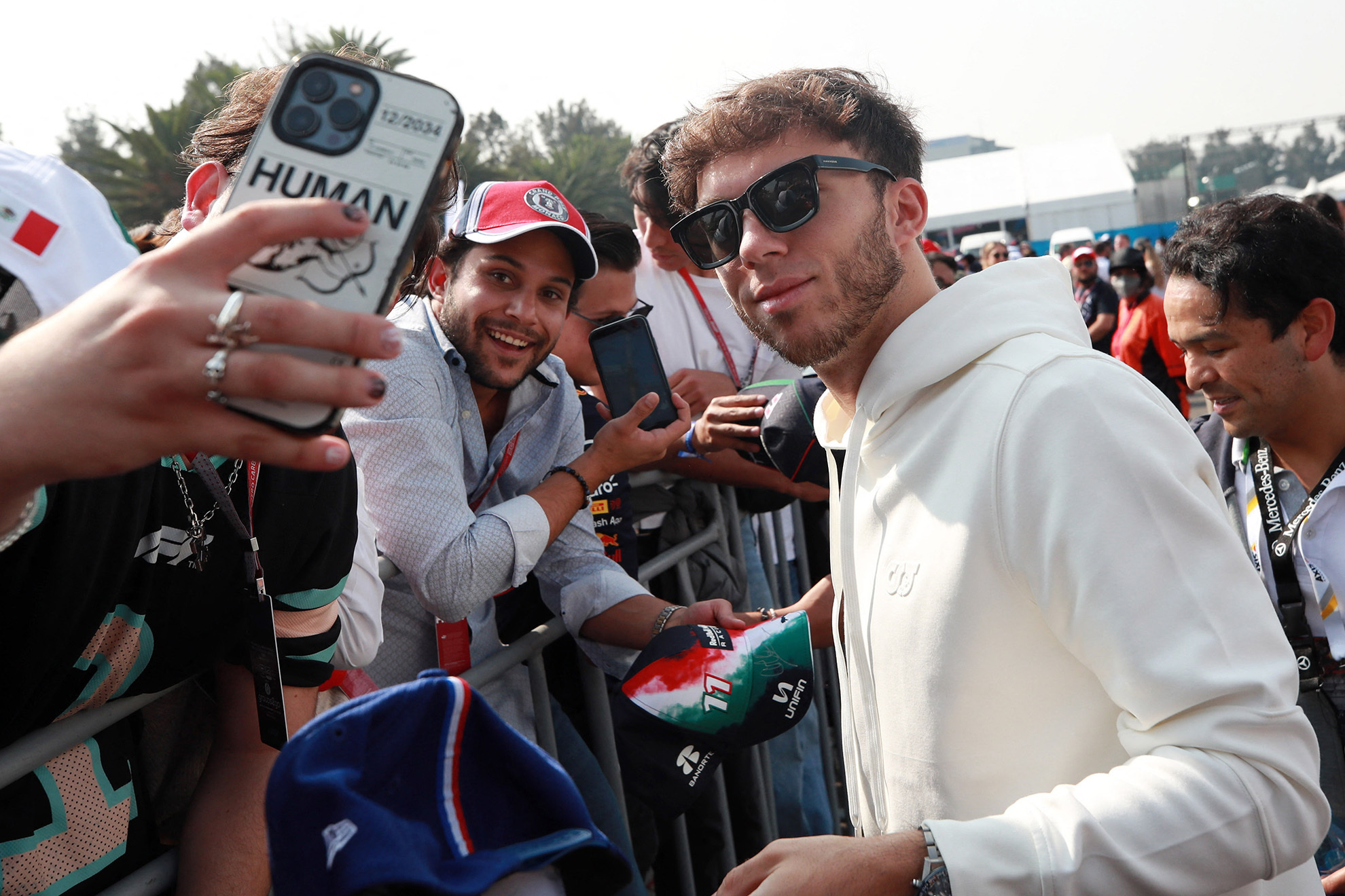 Las estrellas francesas se juntaron en el Gran Premio de México. | Reuters