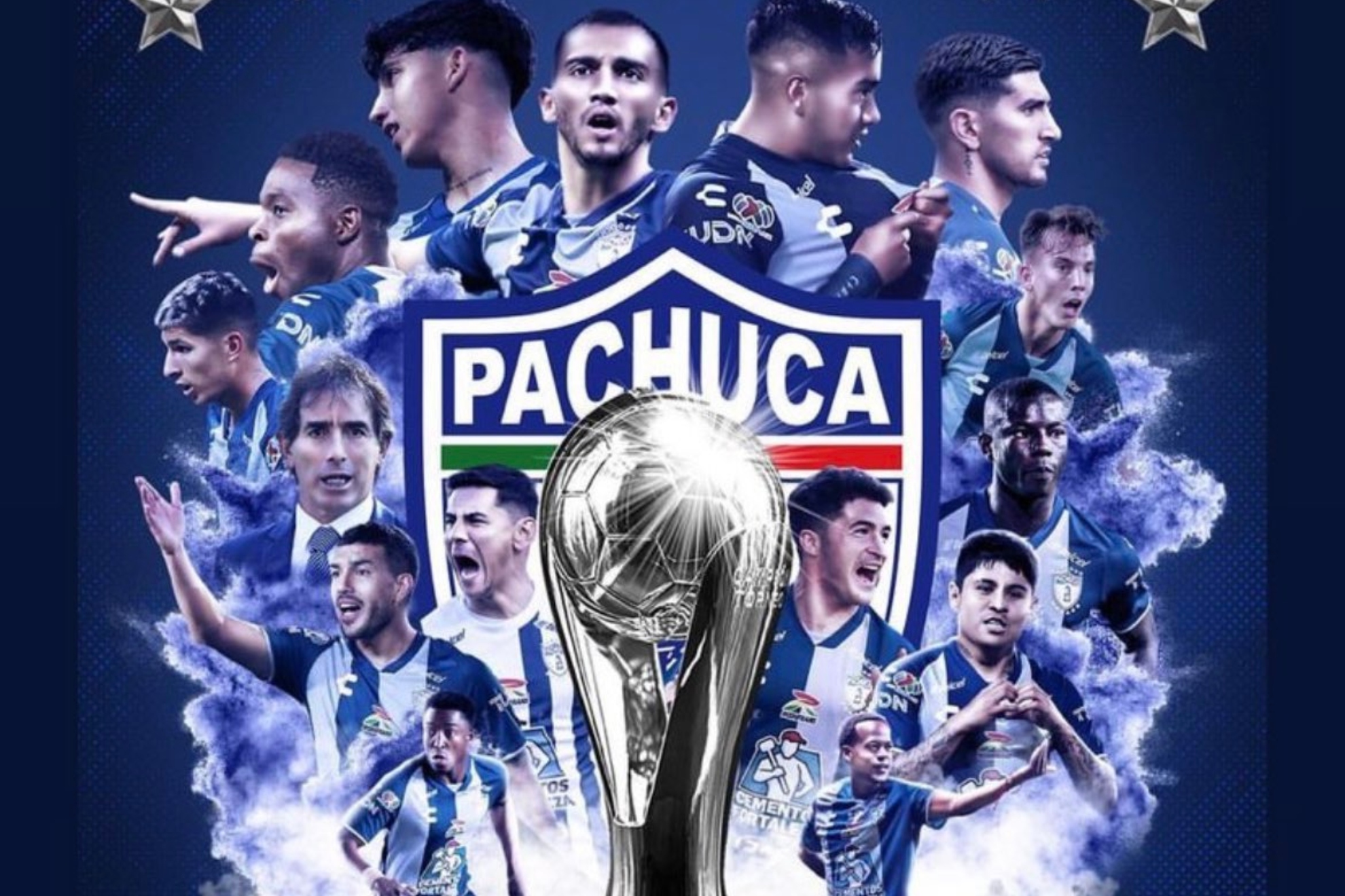 Pachuca celebra su título.