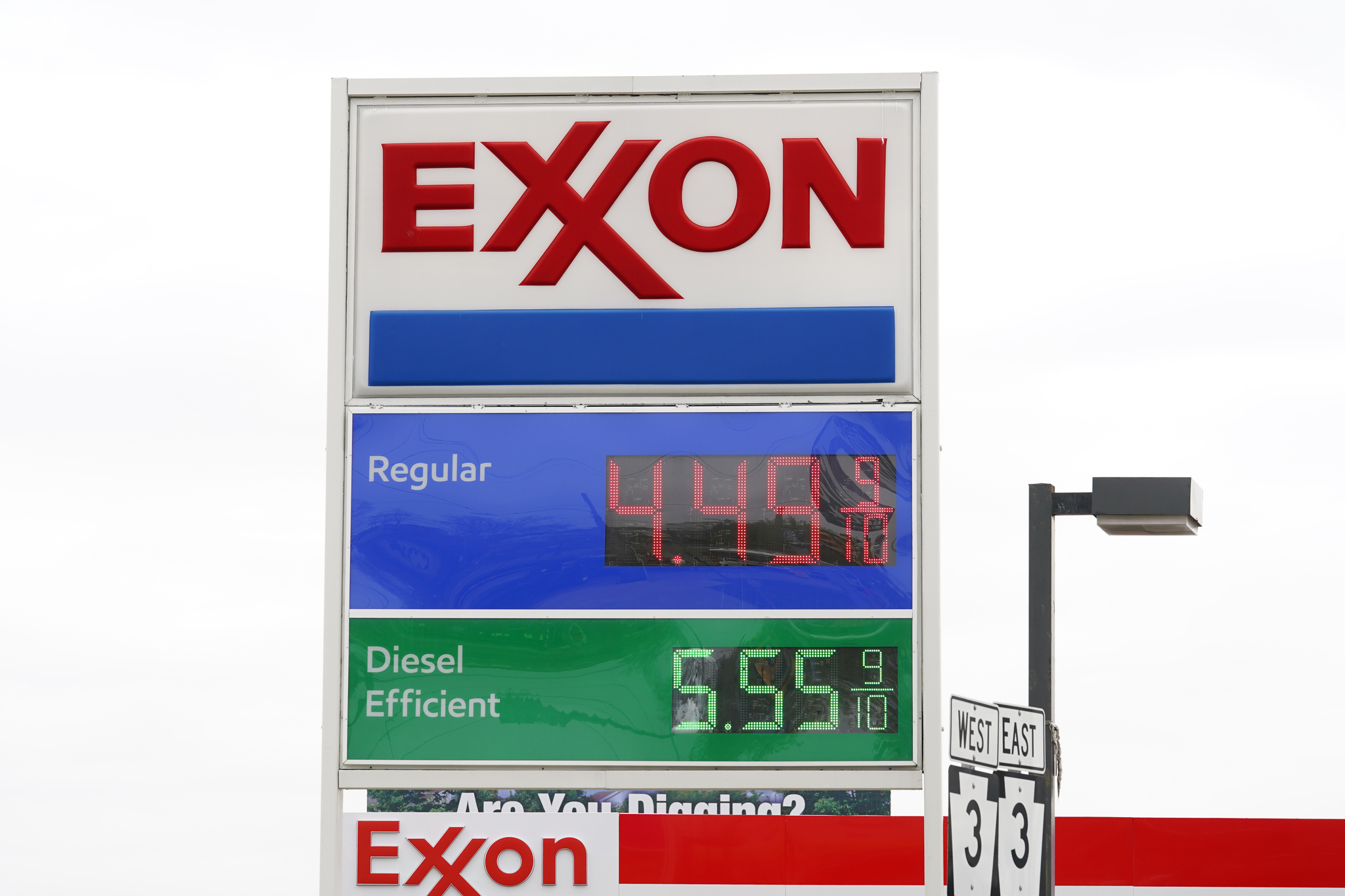 An Exxon station.