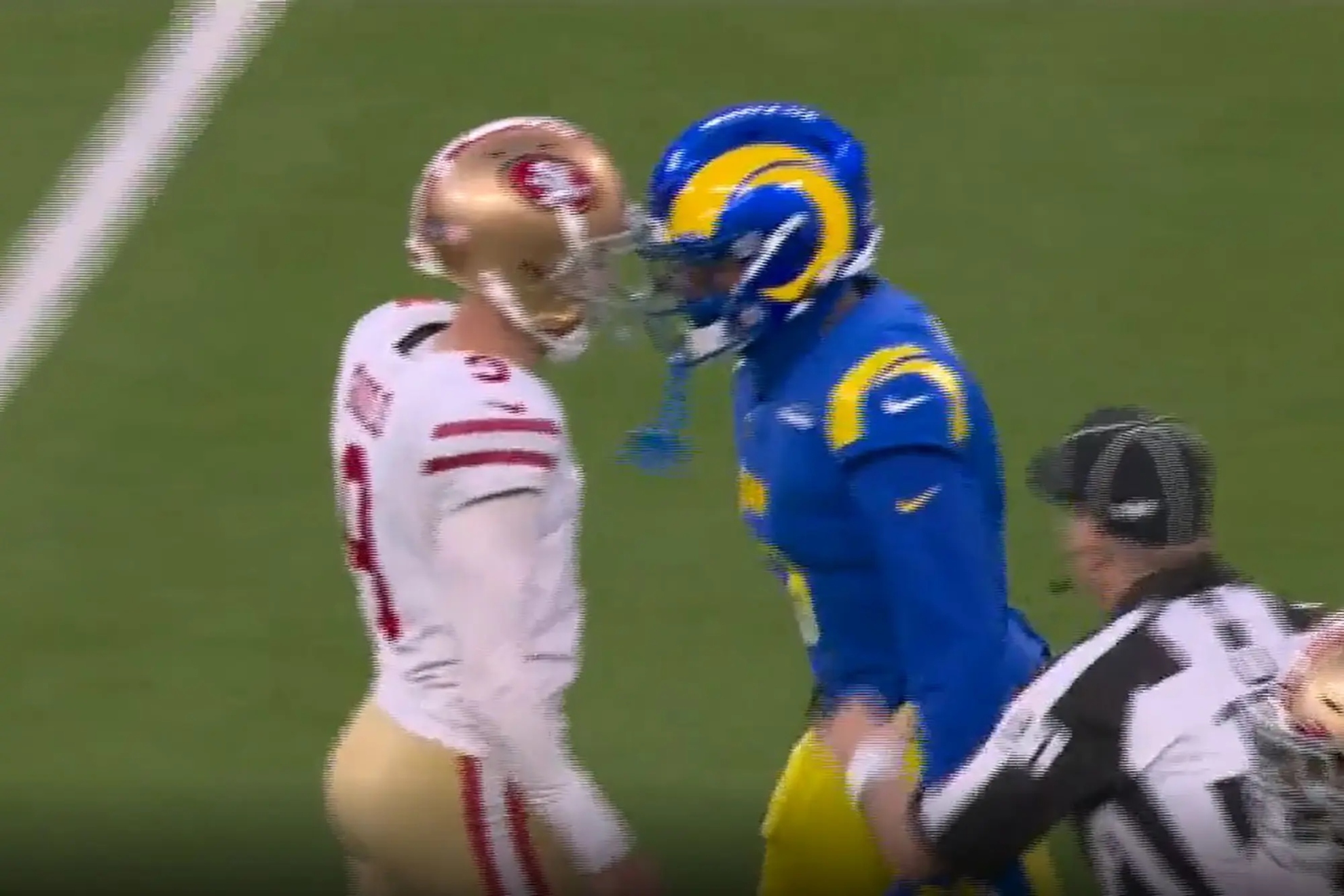 Jalen Ramsey and Robbie Gould almost got into a fight
