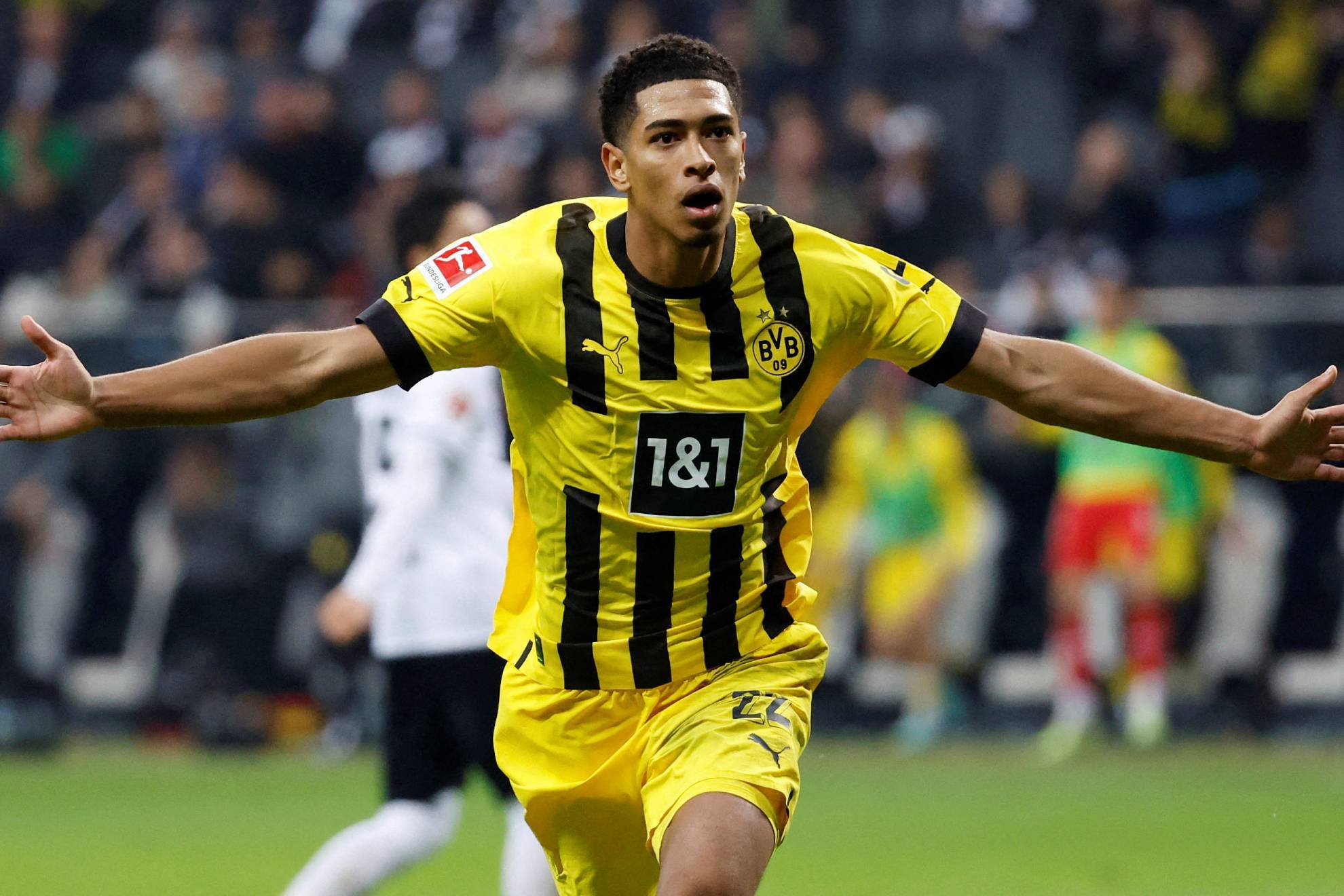 Bellingham celebra un gol con el Dortmund | Reuters