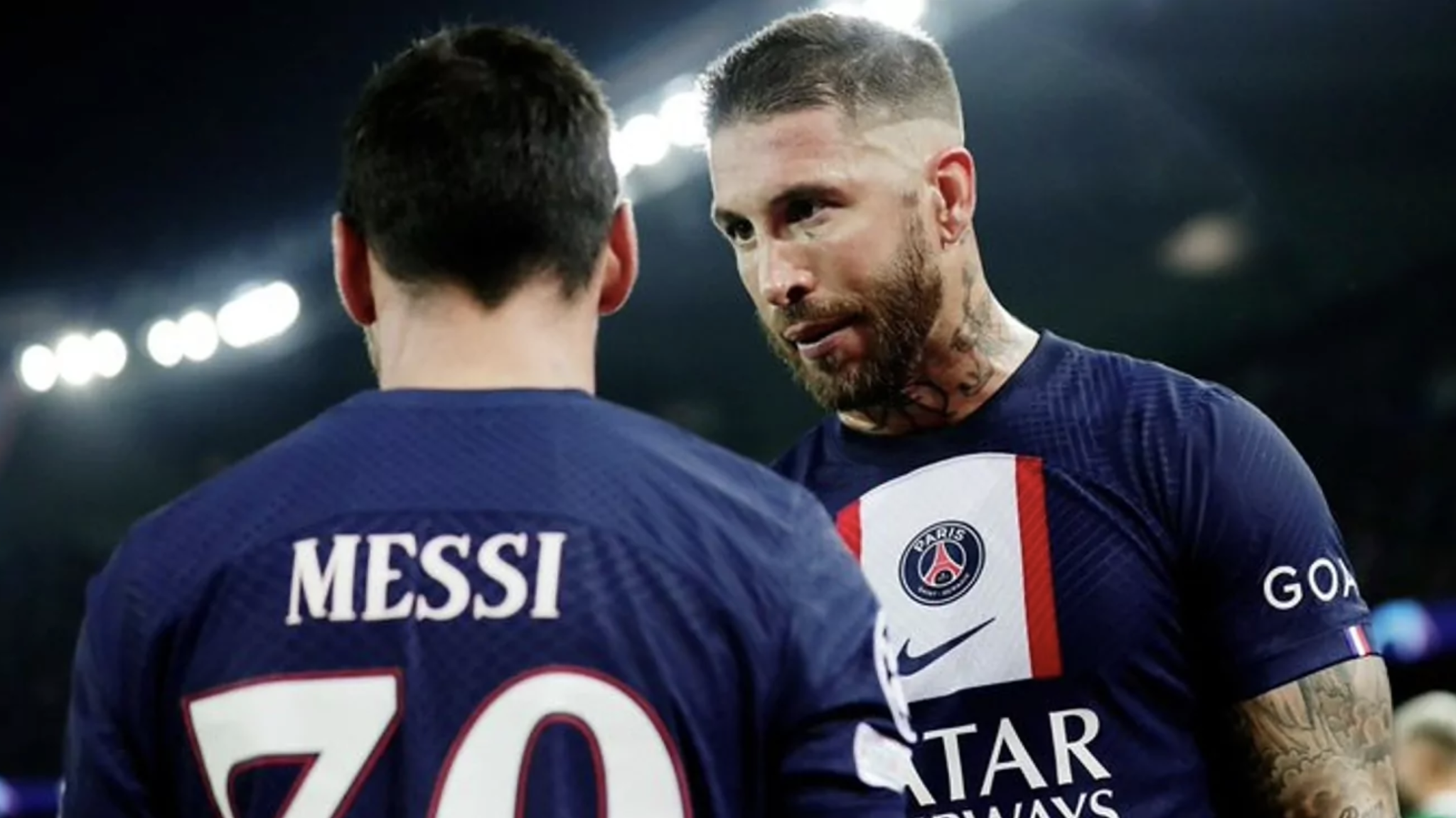 Messi and Ramos with PSG