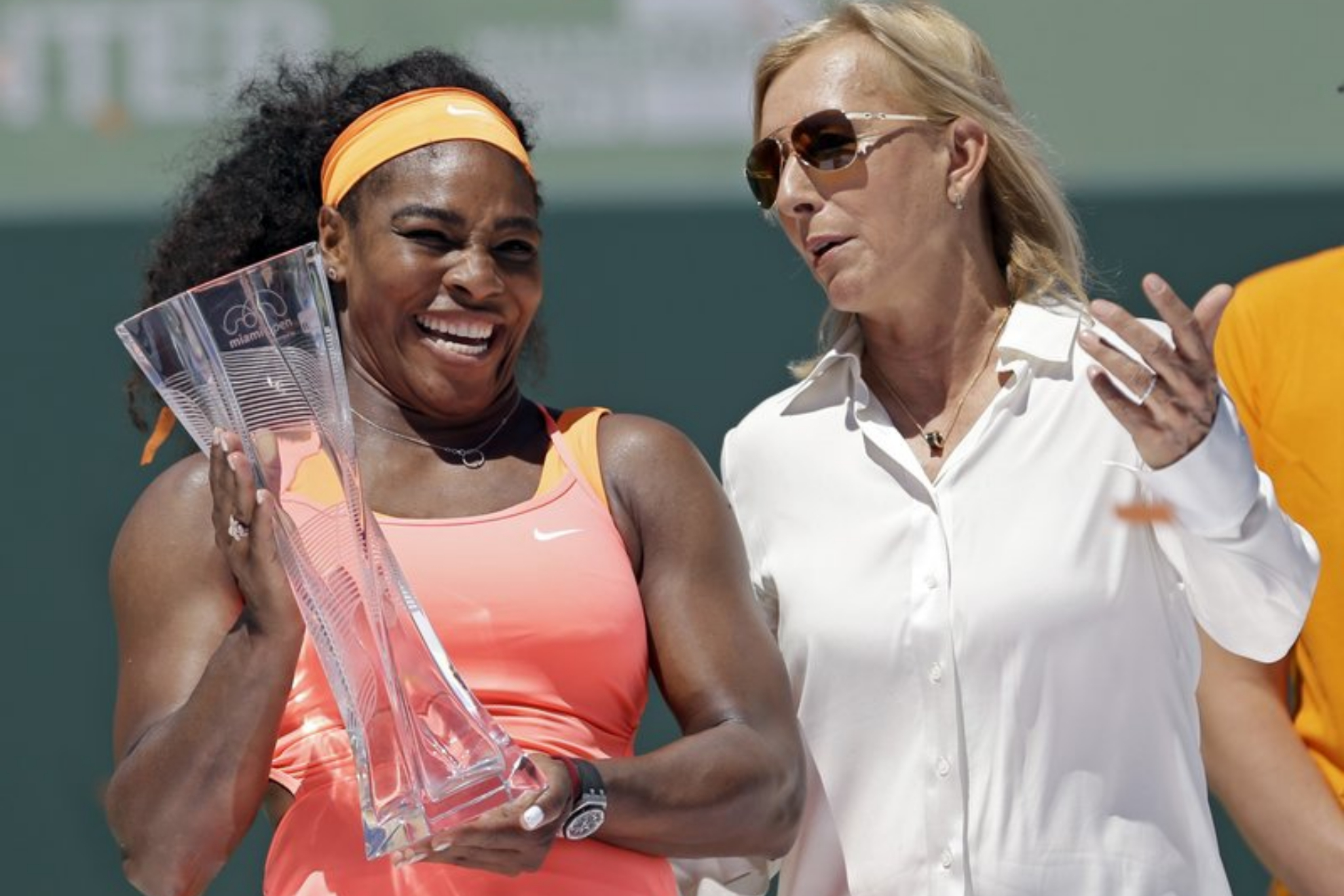 Martina Navratilova and Serena Williams.