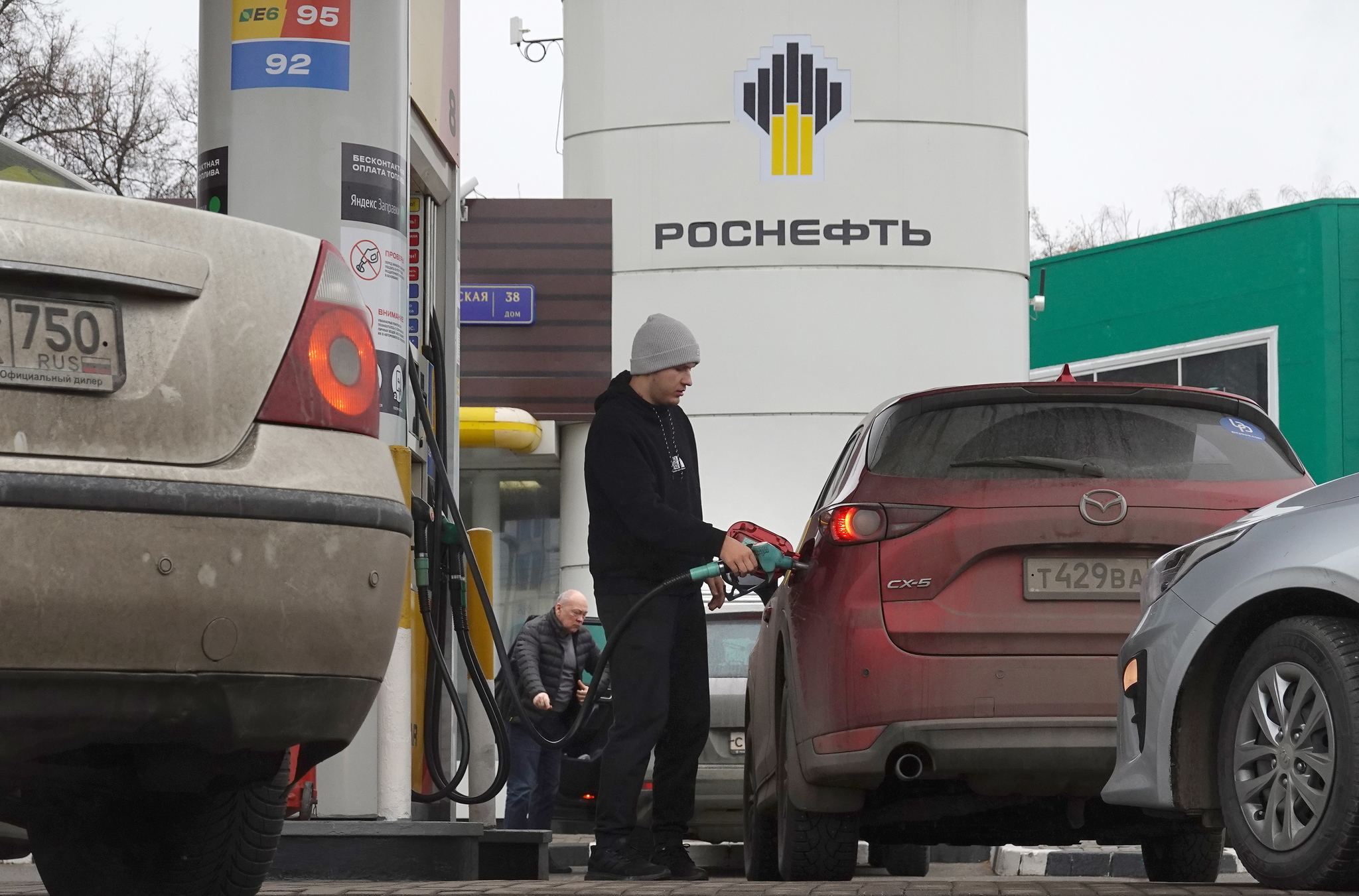 A gas station in Moscow.