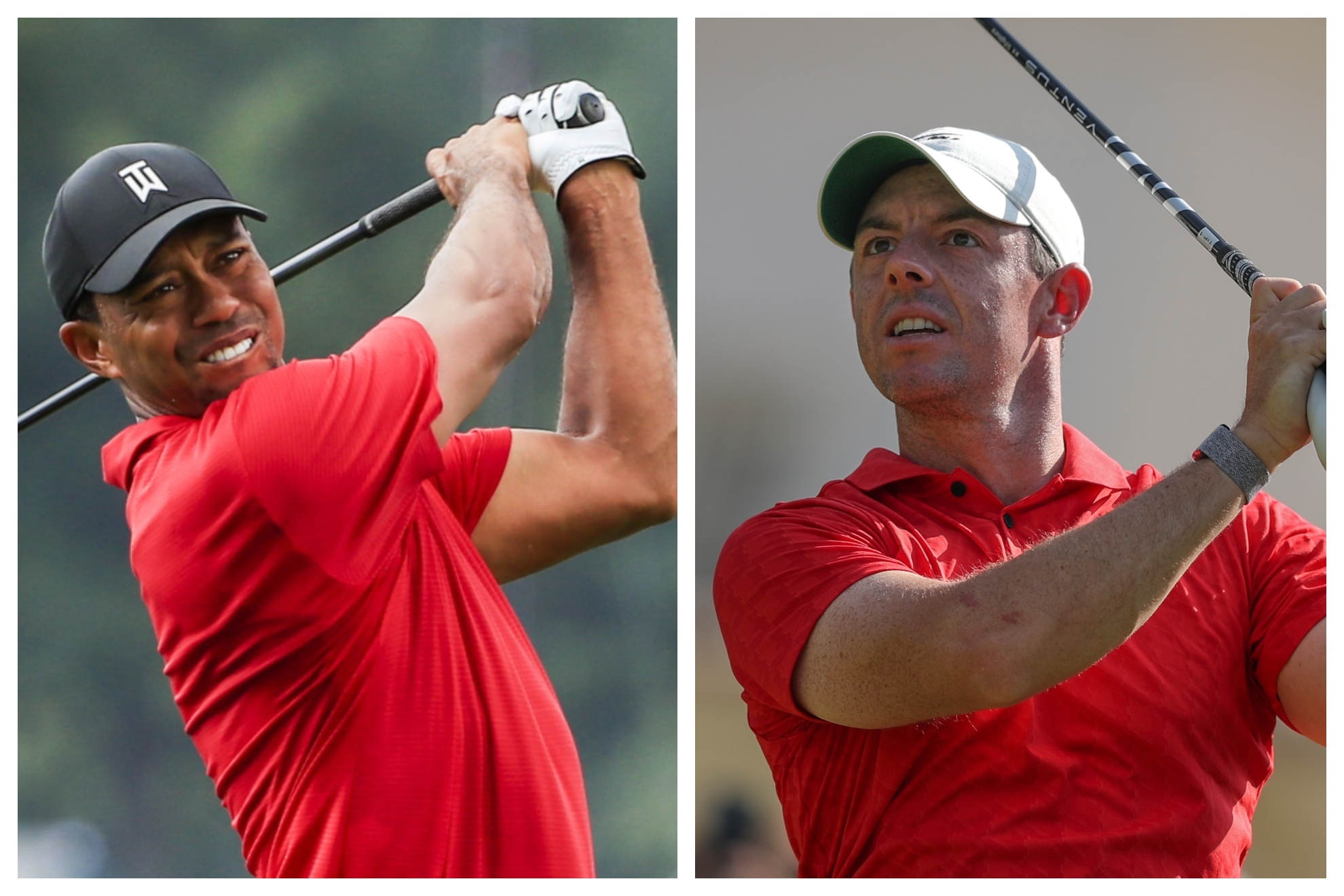 Tiger Woods y Rory McIlroy.