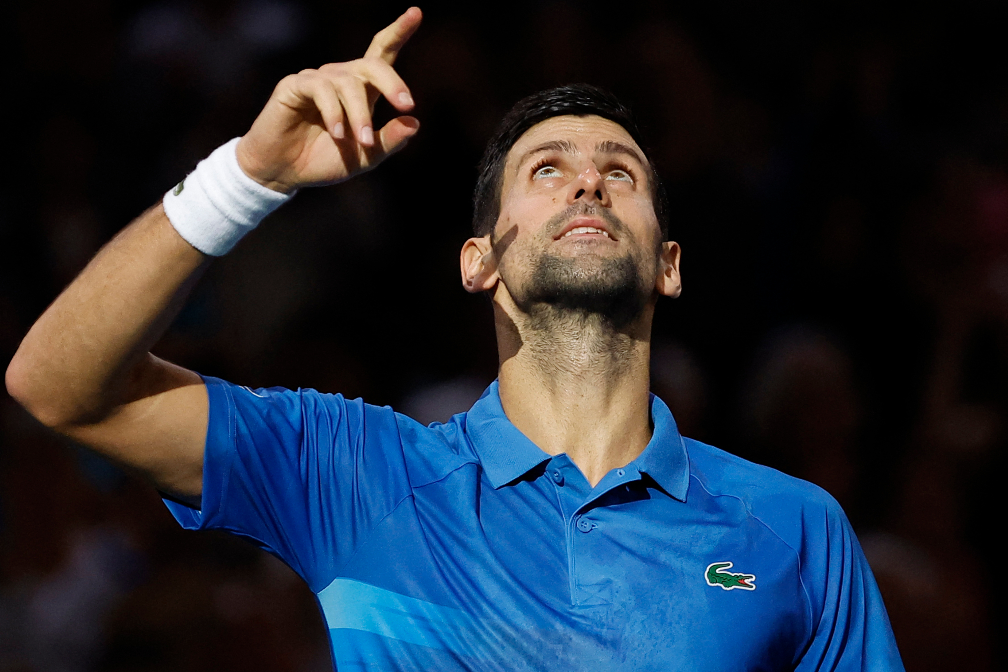 Djokovic celebra su victoria ante Musetti | Reuters