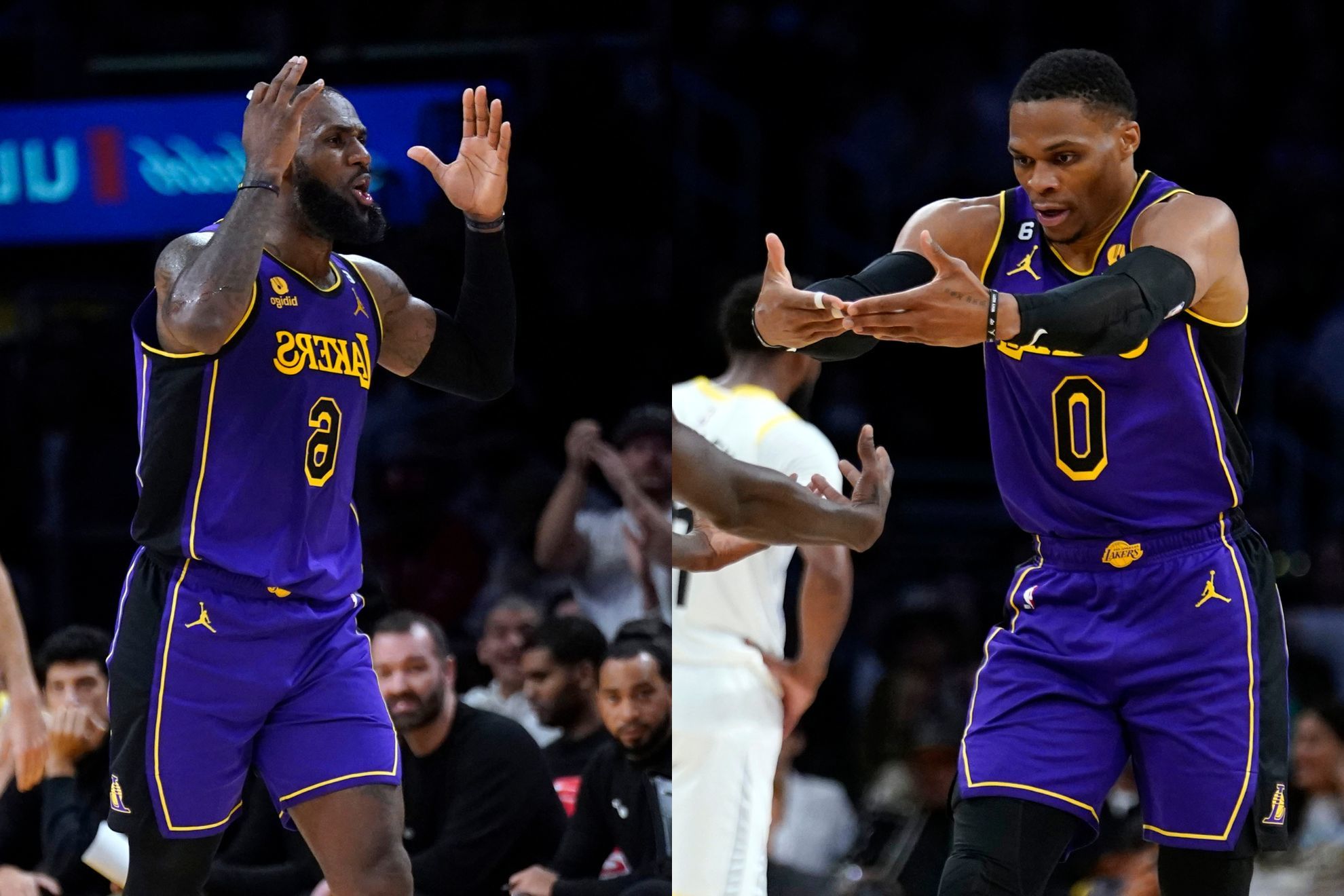 LeBron James (left) and Russell Westbrook (right), Los Angeles Lakers