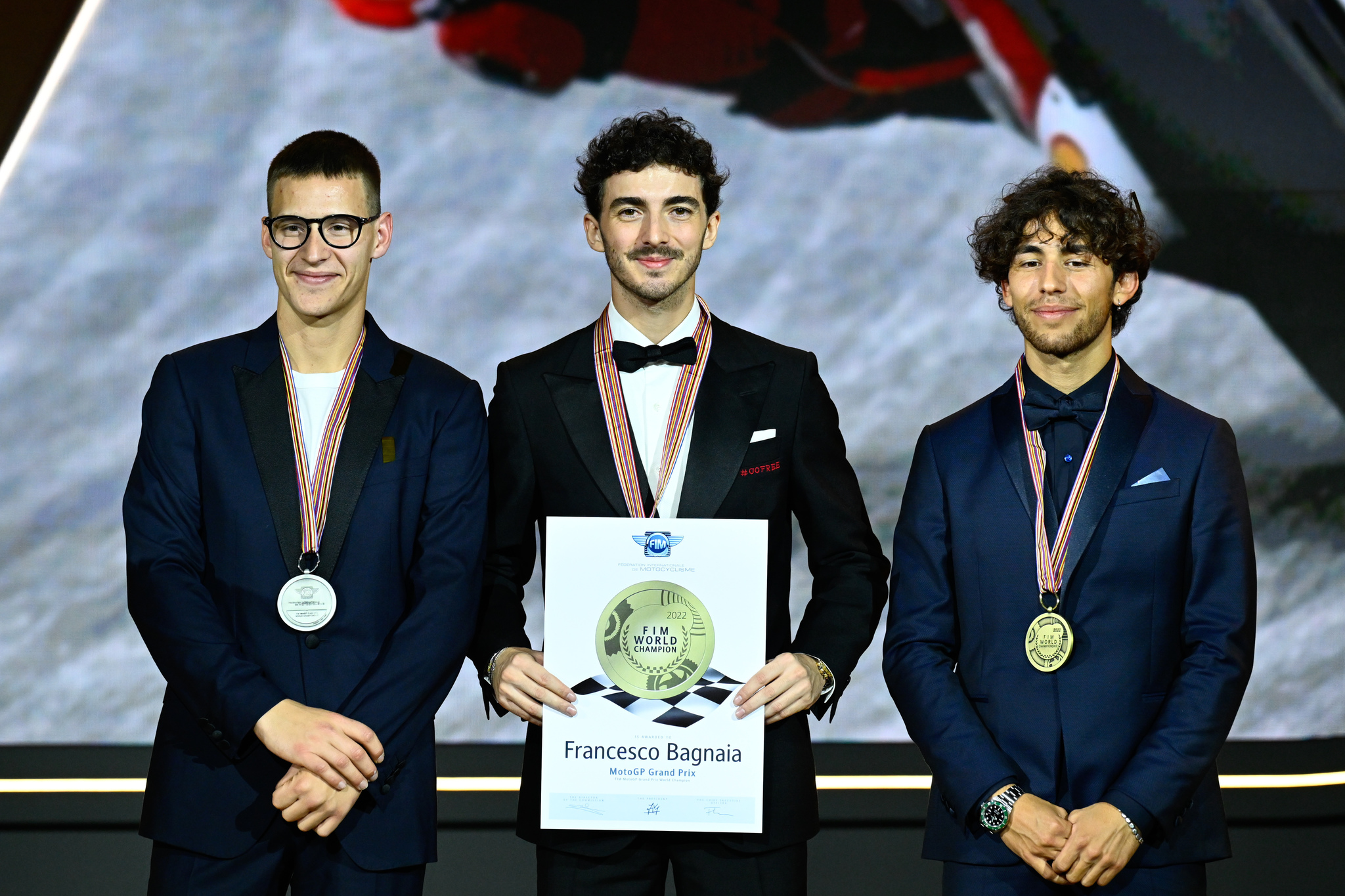 GP Valencia MotoGP 2022Fabio quartararo, pecco bagnaia y enea ...