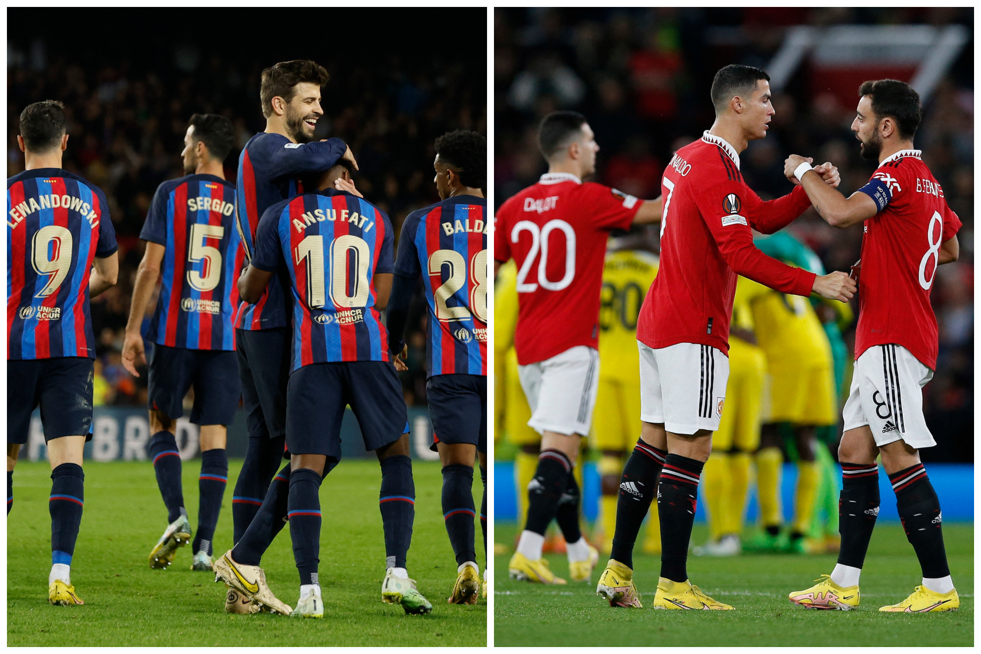 Barcelona vs Manchester United: De la final de la Champions al repechaje de la Europa League
