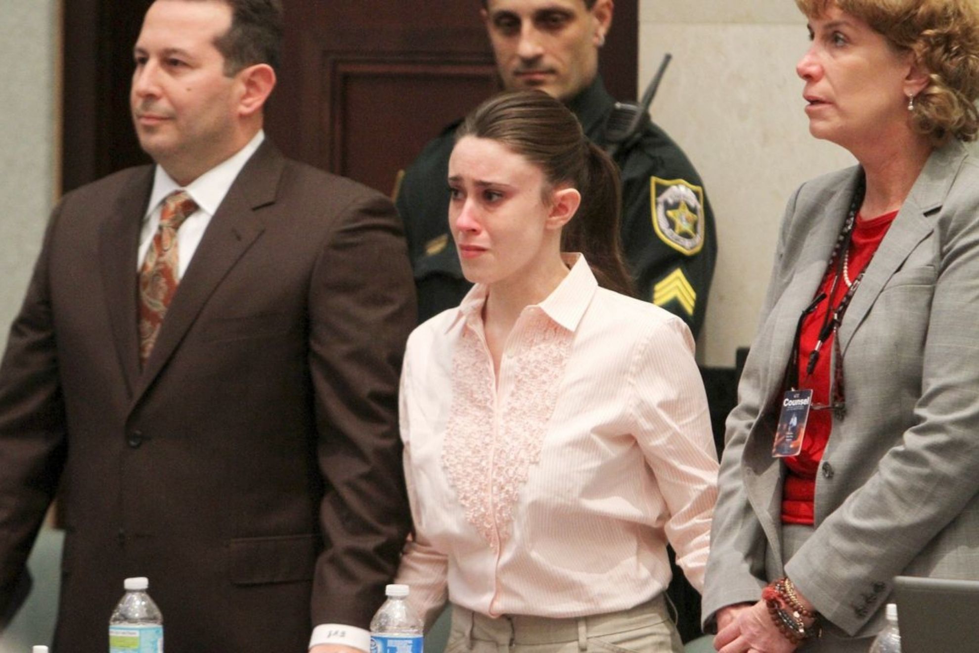 Casey Anthony, the day her 'not guilty' verdict was announced in the 2011 trial.